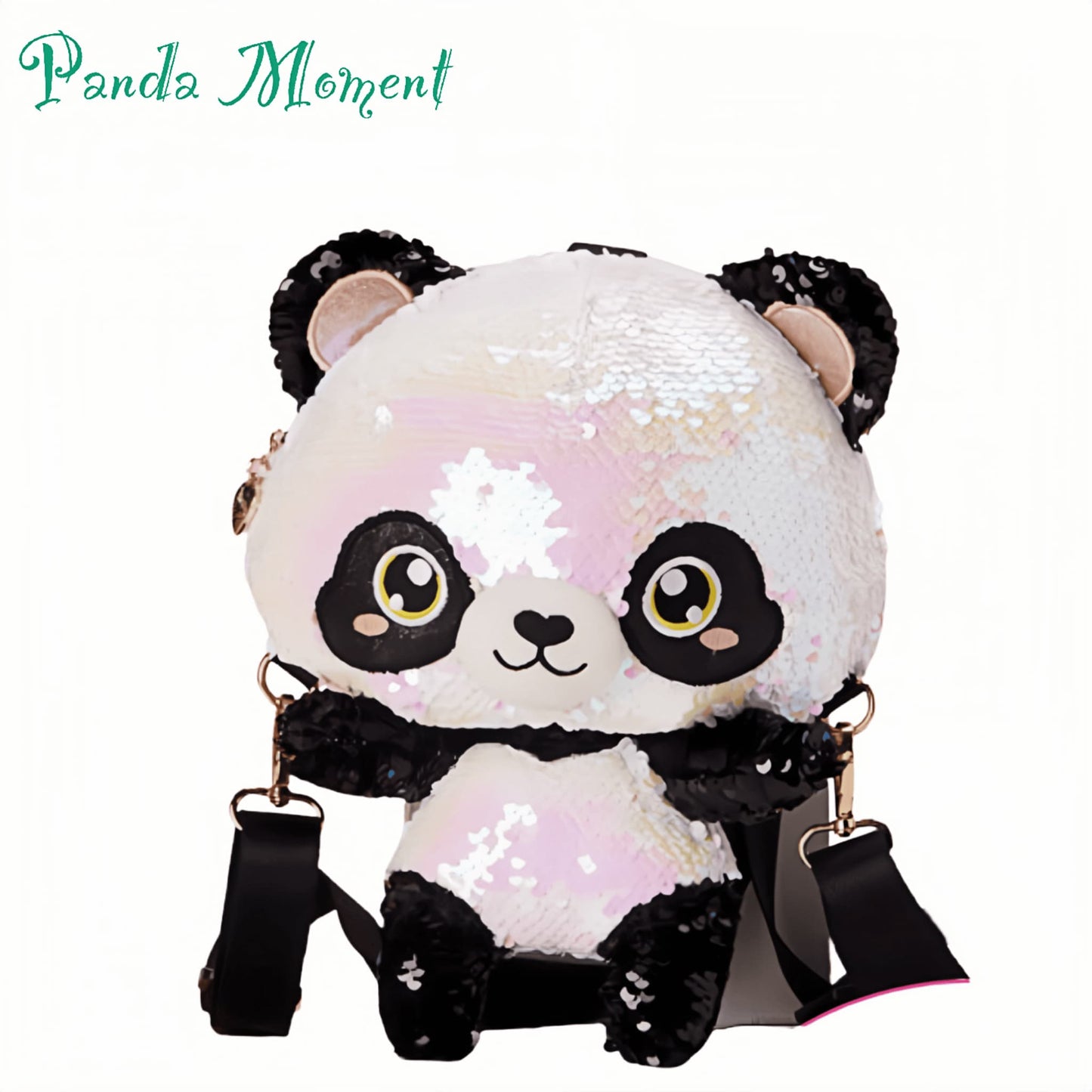 ✨ Mochila convertible Shiny Panda: brilla con cada paso