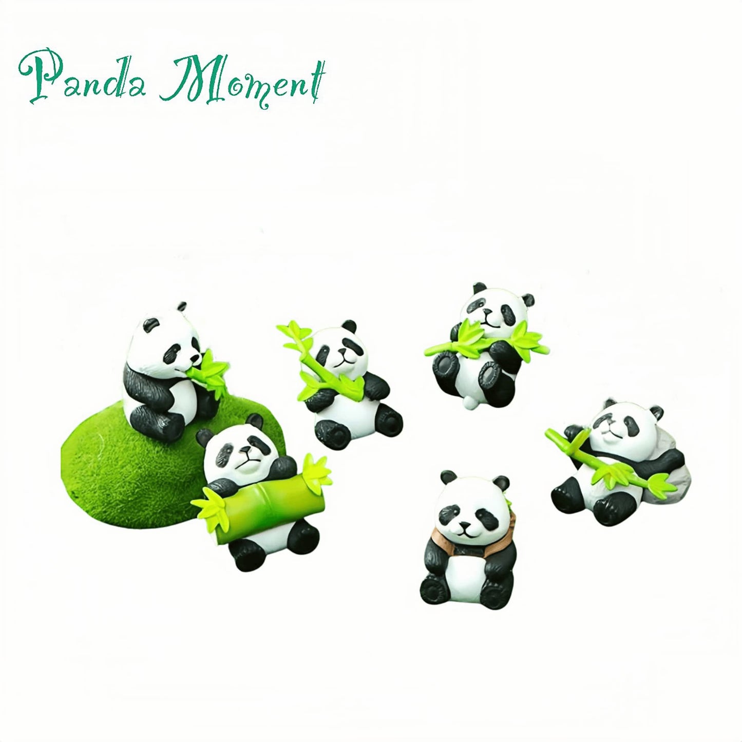 Joyful Panda Ornament โ Cute Animal Figurine for Room or Office
