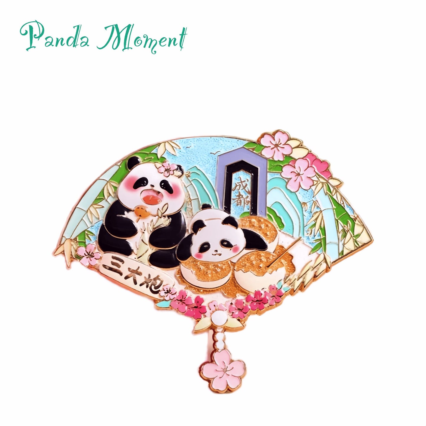 Juego de imanes de panda Hua Hua: edición de comida y lugares emblemáticos de Sichuan 🐼🍜🏯