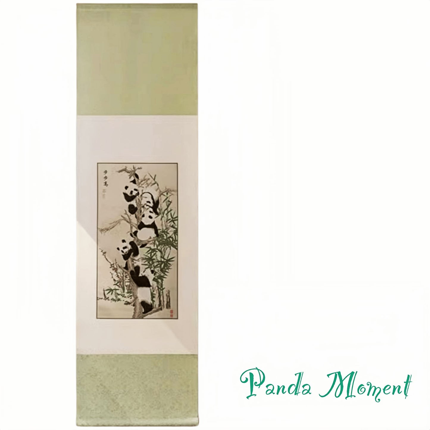 “Climbing Panda” Handwoven Silk Scroll – A Masterpiece of Intangible Cultural Heritage 🐼✨