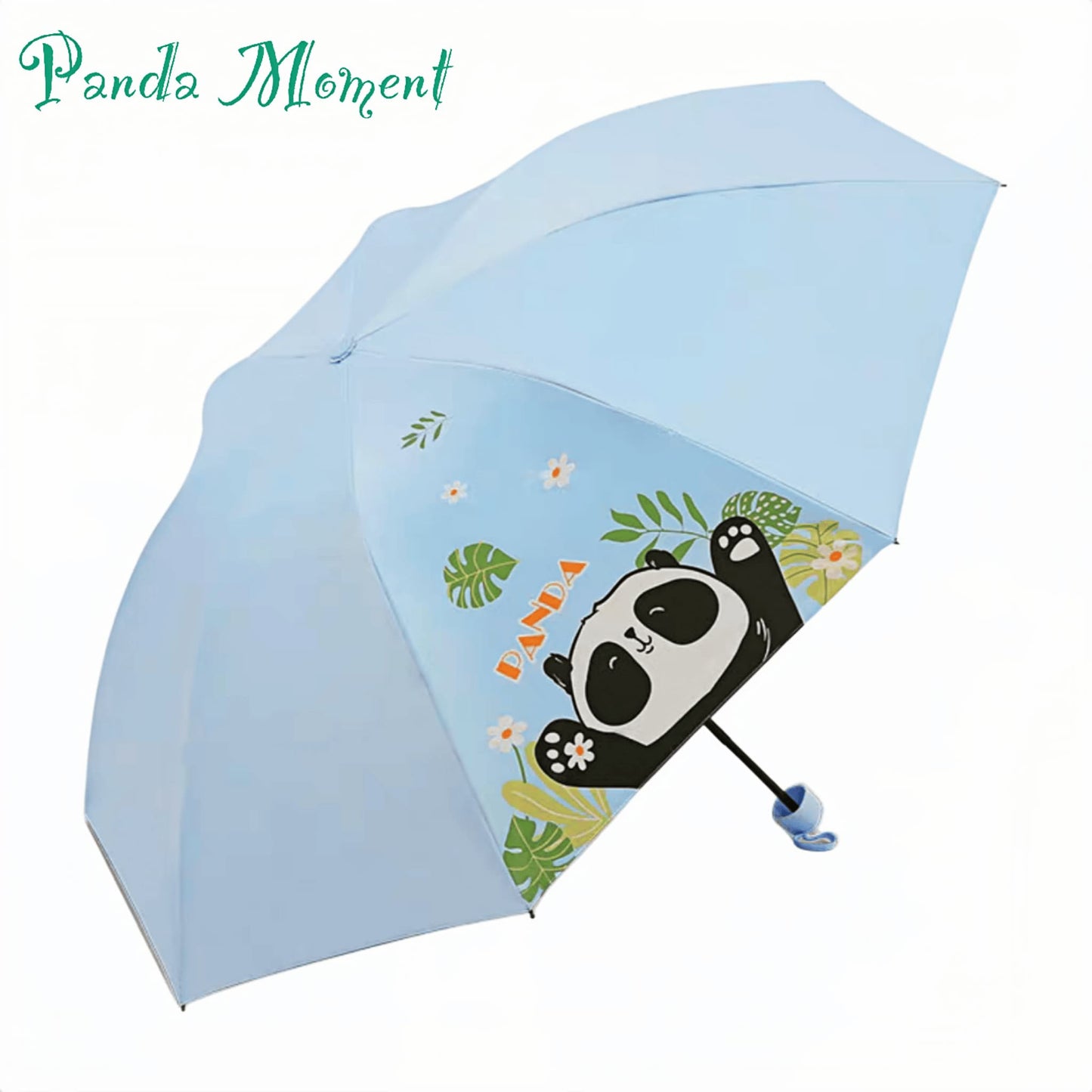 ☂️ Panda Sun Shield – UPF50+ UV Protection Umbrella | Portable, Windproof & Waterproof with Cute Panda Face