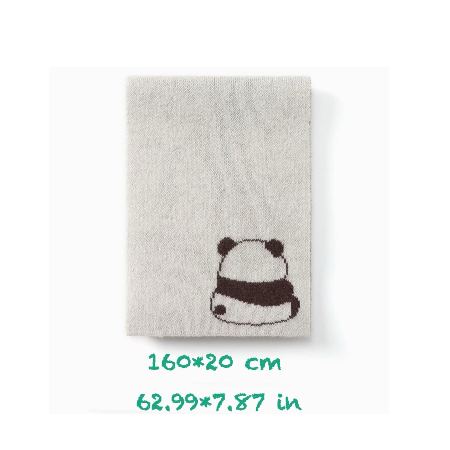 気まぐれなウールパンダスカーフ – パンダへの愛が感じられる、心地よい魅力🐼💫