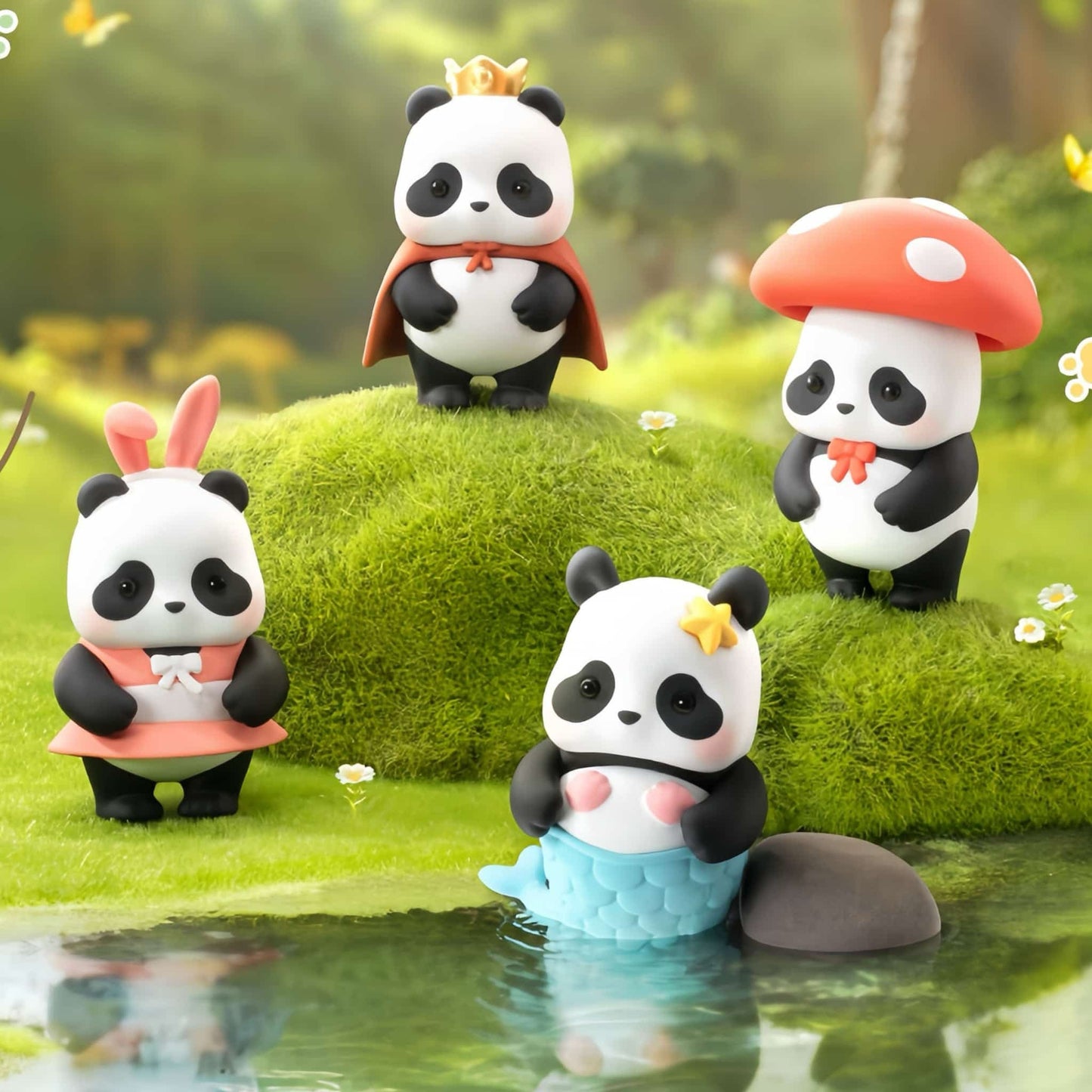 Panda Mini Kingdom – Collectible Keychains & Stickers with Hidden Surprises