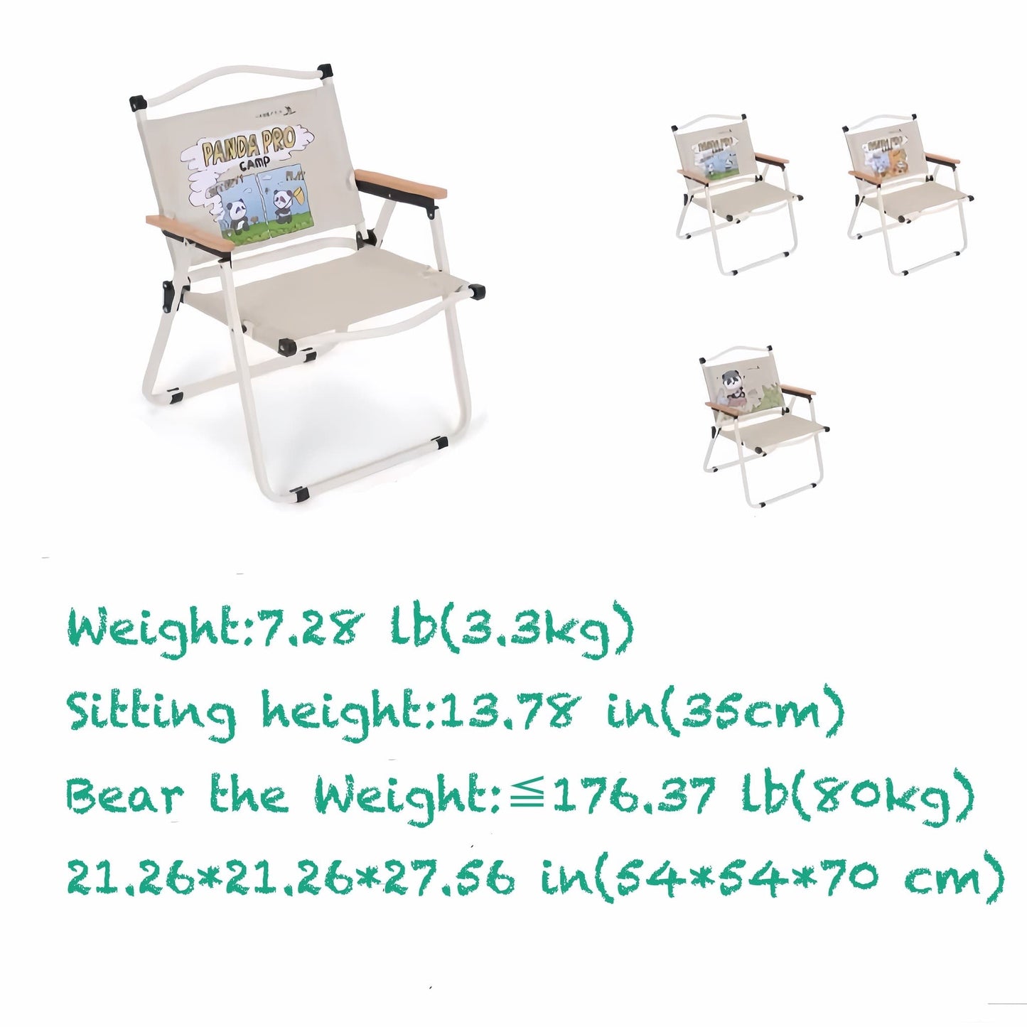 Panda Camping Chair – Ergonomically Designed for Comfort & Stability 🐼💺