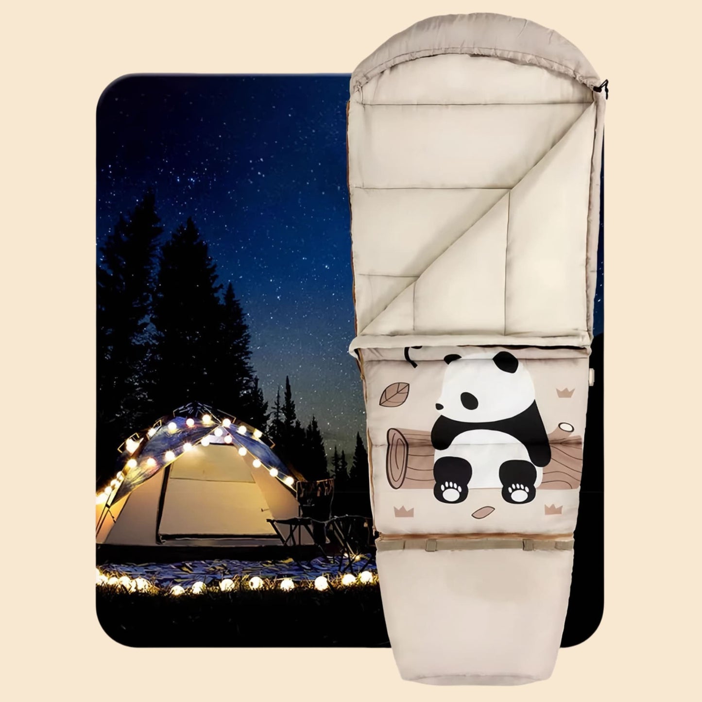 Panda Sleep Buddy – Cozy Convertible Sleeping Bag for Kids 🐼🛏️✨