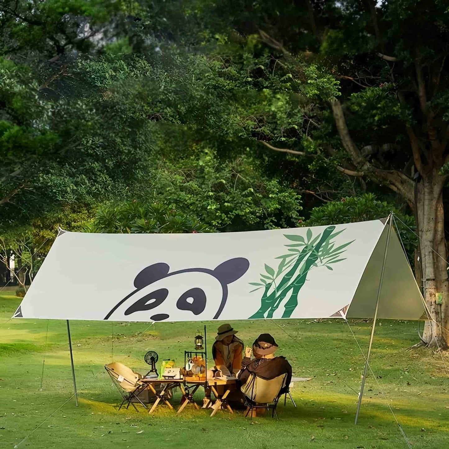 Tienda de campaña Panda: un refugio espacioso y elegante para 6-10 personas 🐼⛺️🌞