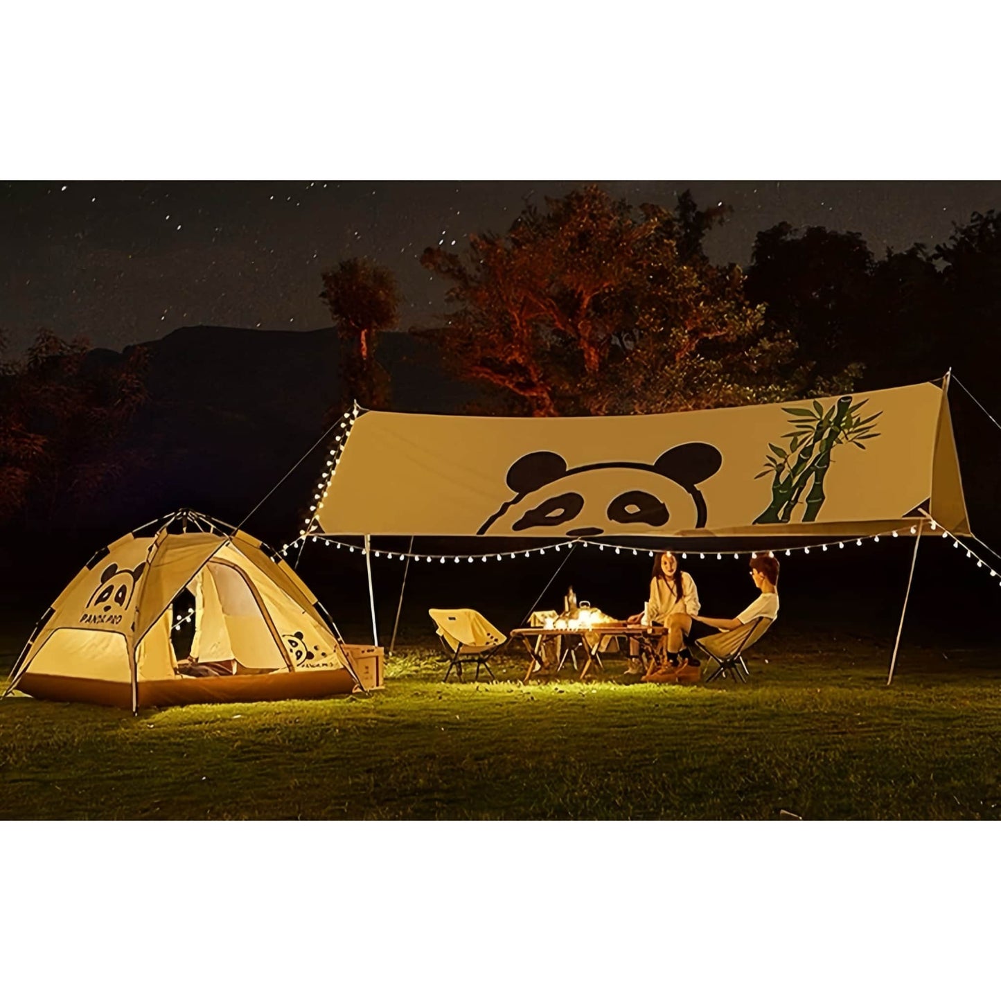 Tienda de campaña Panda: un refugio espacioso y elegante para 6-10 personas 🐼⛺️🌞