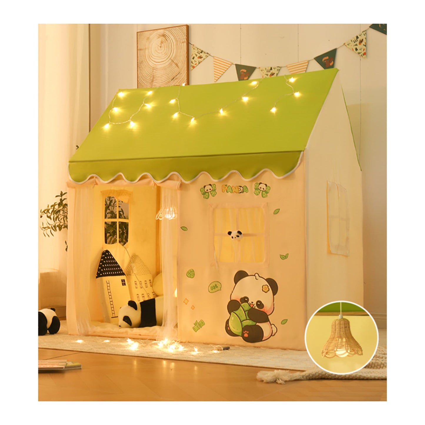 Tienda de campaña Panda: la base secreta perfecta para tu pequeño 🐼🌟