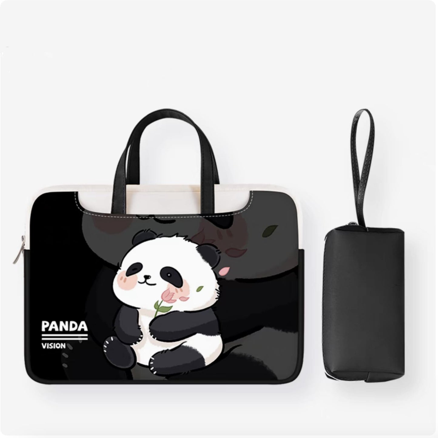 Funda para portátil Panda: un refugio acogedor para tu portátil 🐼💻