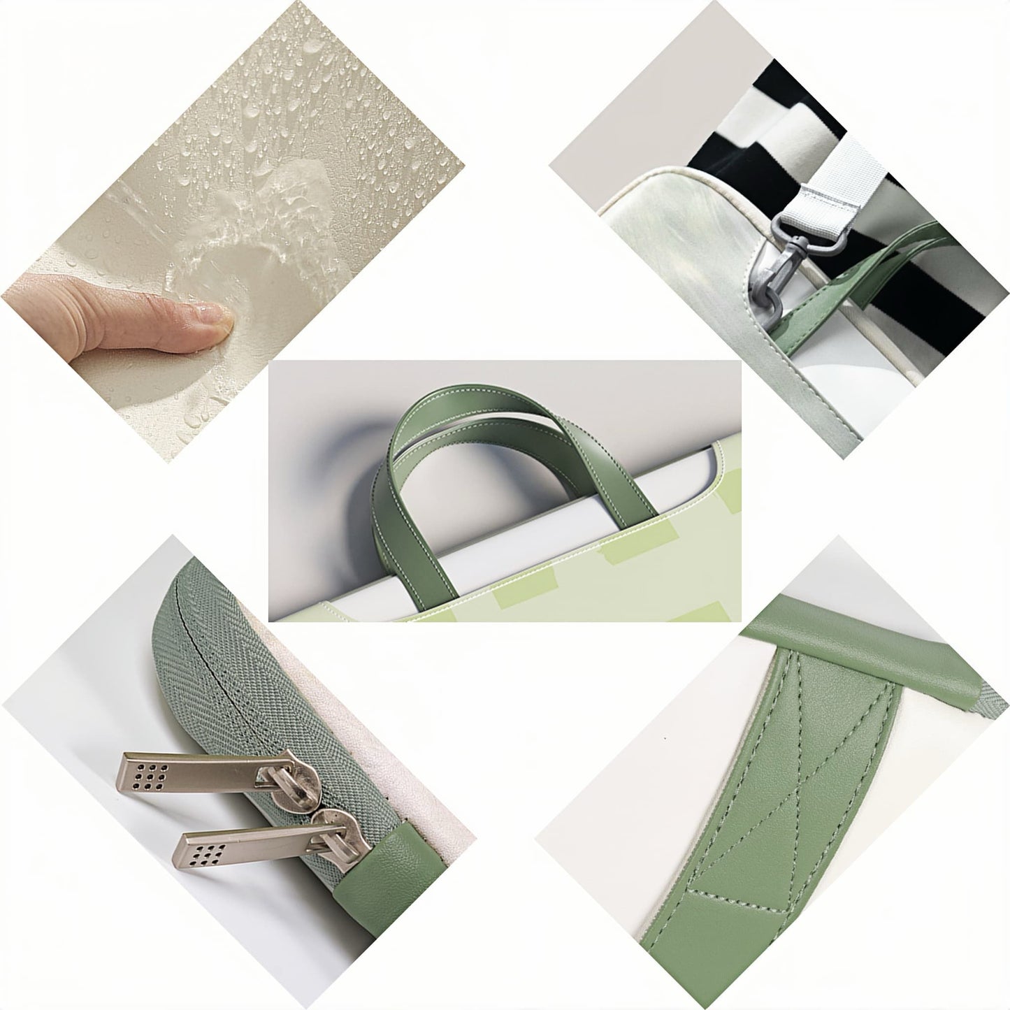 Funda para portátil Panda: bonita y protectora funda de transporte con asa y correa para el hombro