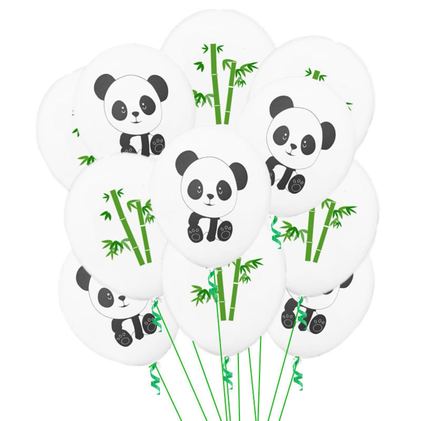 パンダバルーンセット – パーティーに1000%の可愛さをプラス 🎉🐼