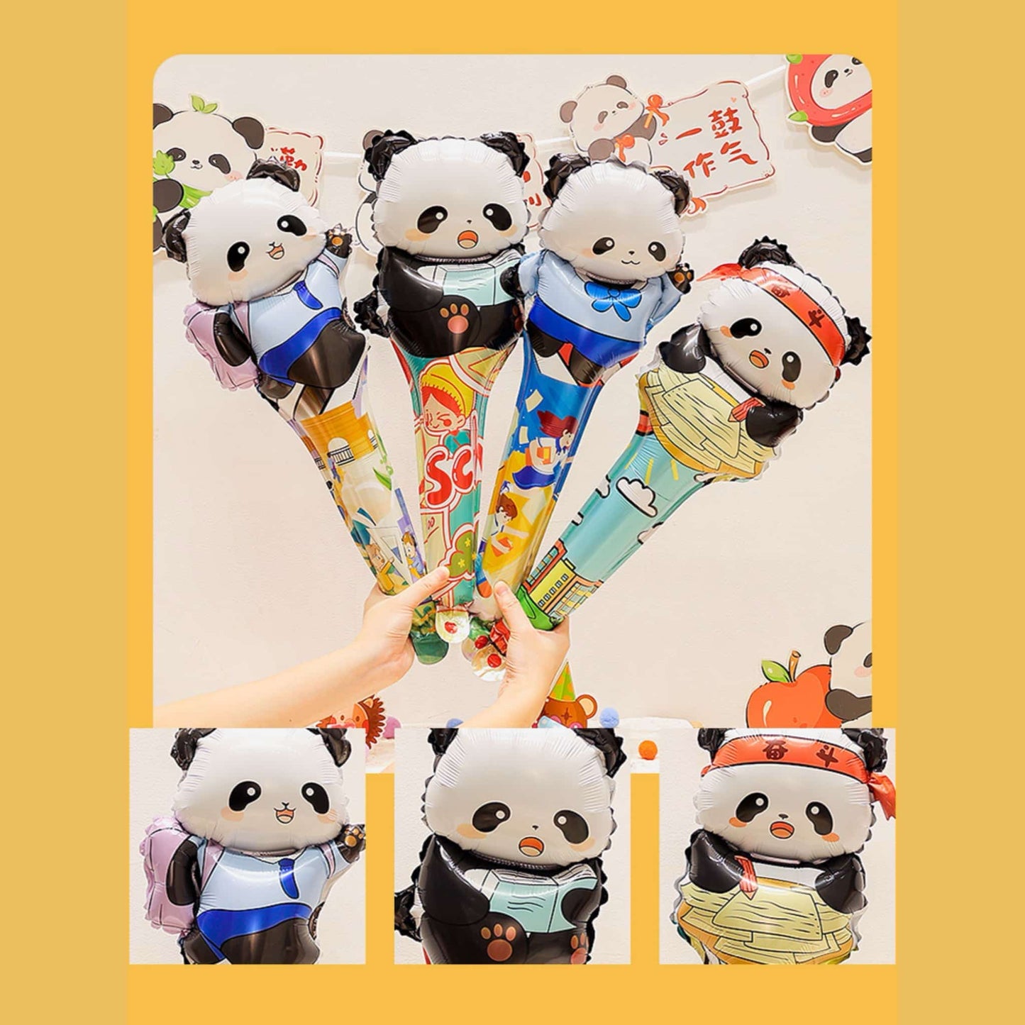 Globos con forma de panda: ¡Añade un toque de ternura a tu fiesta! 🎉🐼