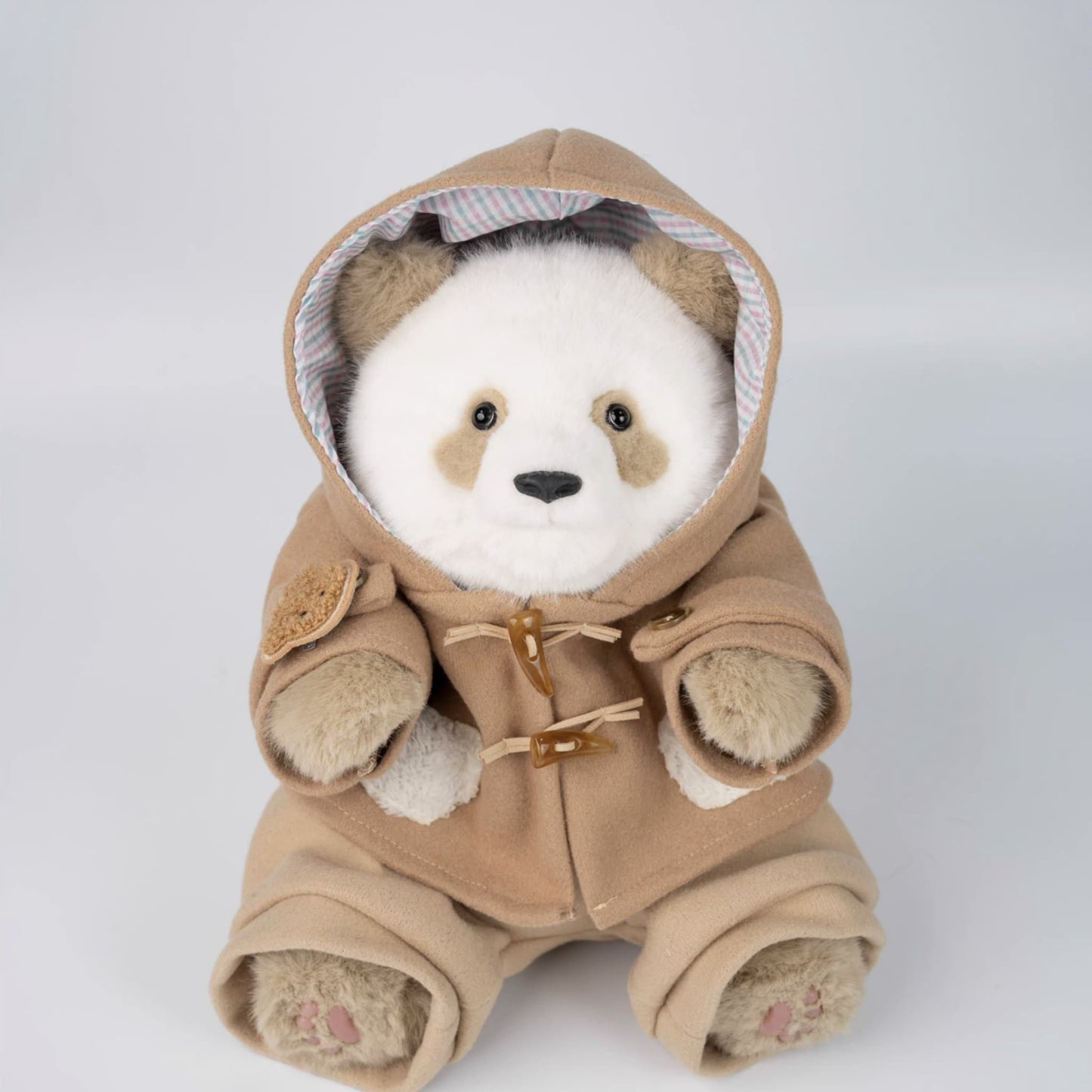 Qi Zai Panda – 珍しい茶色のパンダのぬいぐるみ、とってもかわいい仲間🐼💫