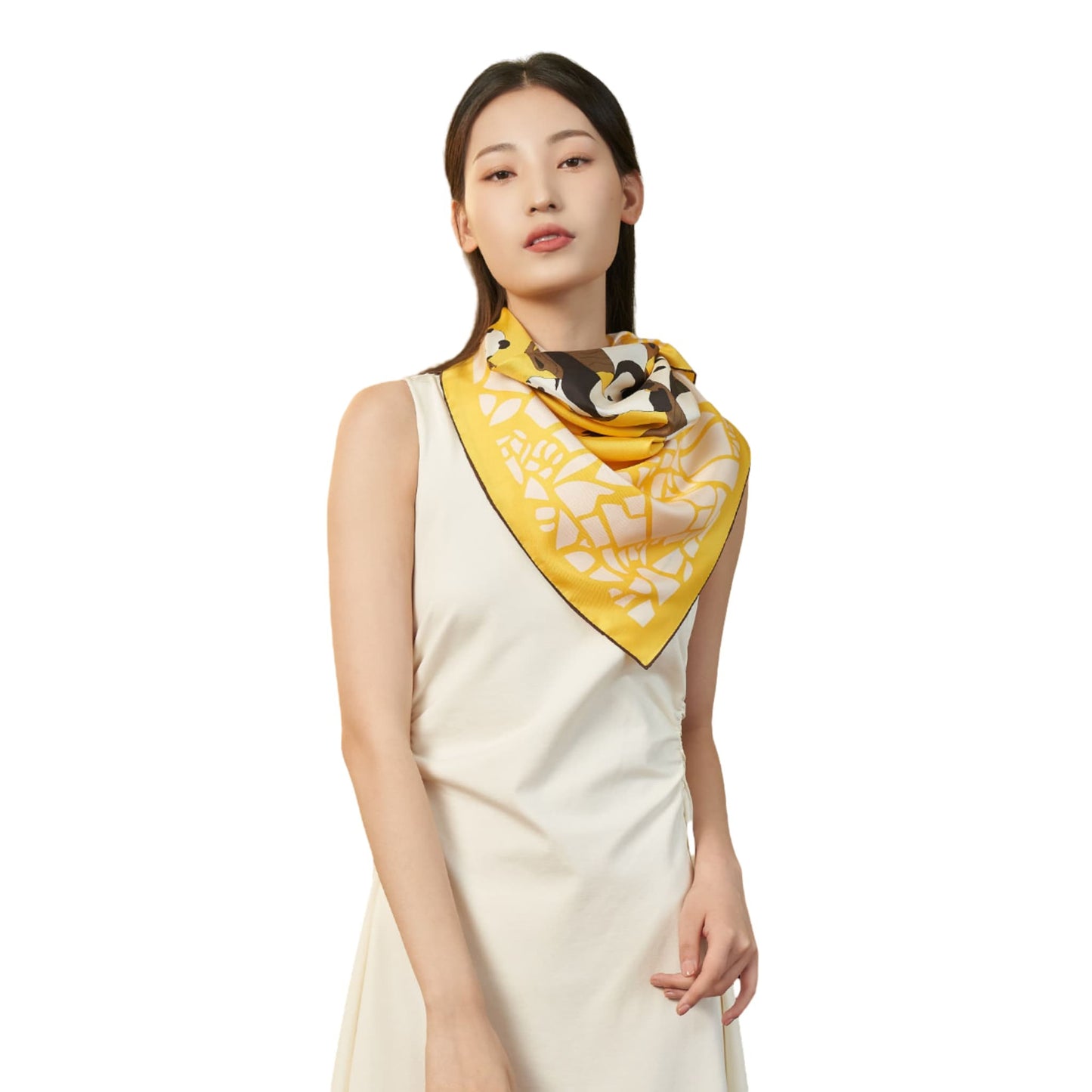 Panda Silk Scarf โ A Playful Embrace of Elegance and Joy ๐ผ๐