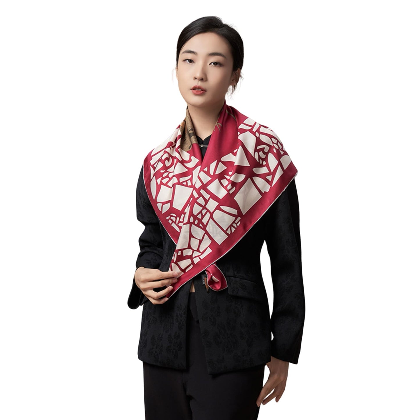 Panda Silk Scarf โ A Playful Embrace of Elegance and Joy ๐ผ๐