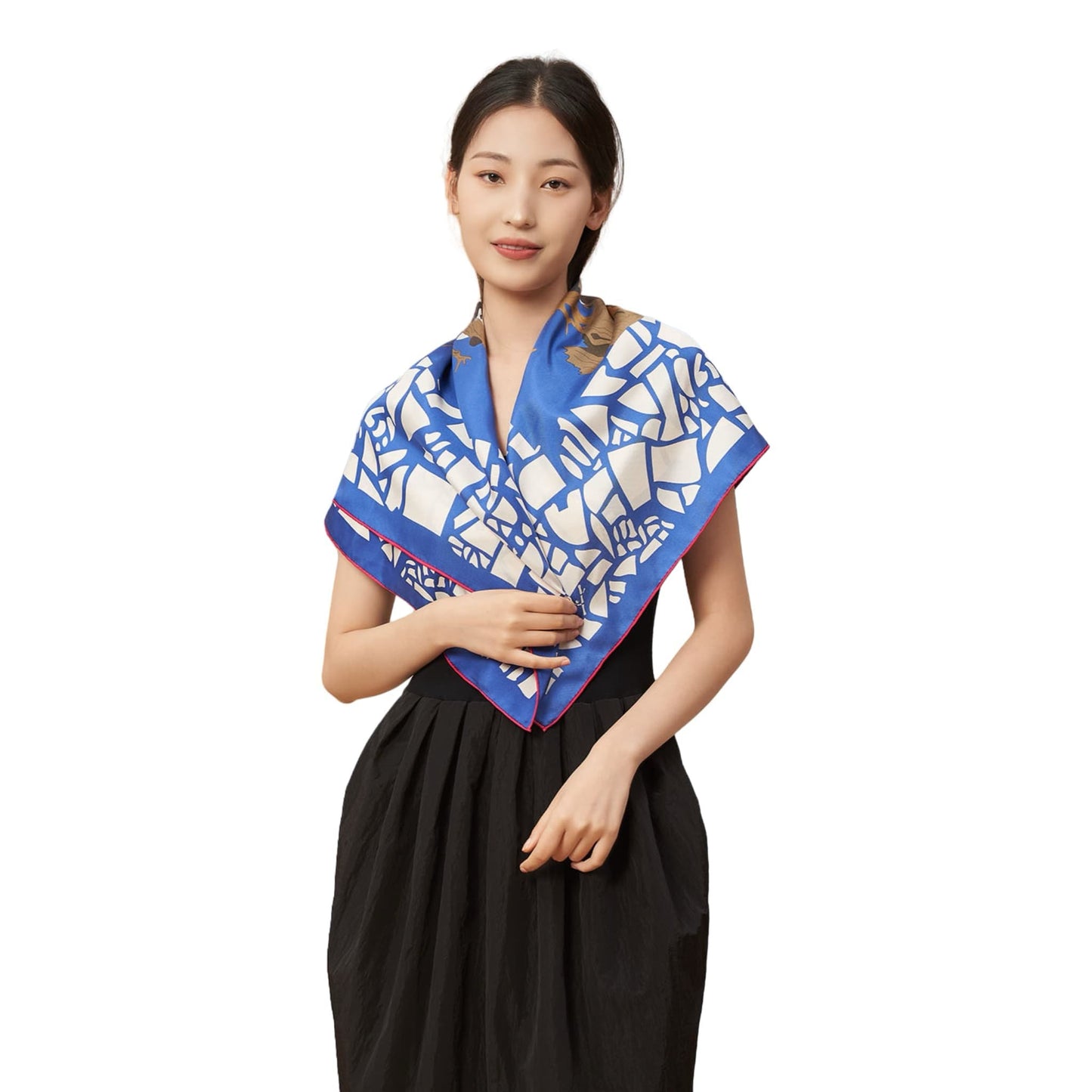 Panda Silk Scarf โ A Playful Embrace of Elegance and Joy ๐ผ๐