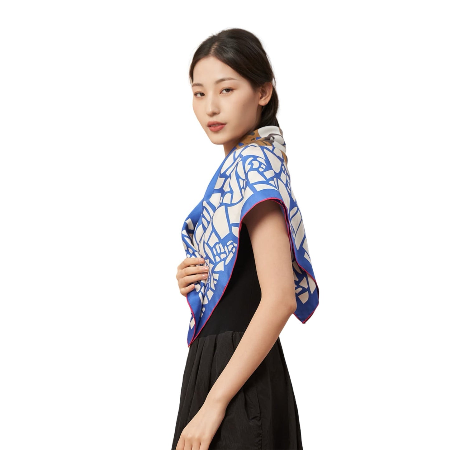 Panda Silk Scarf โ A Playful Embrace of Elegance and Joy ๐ผ๐