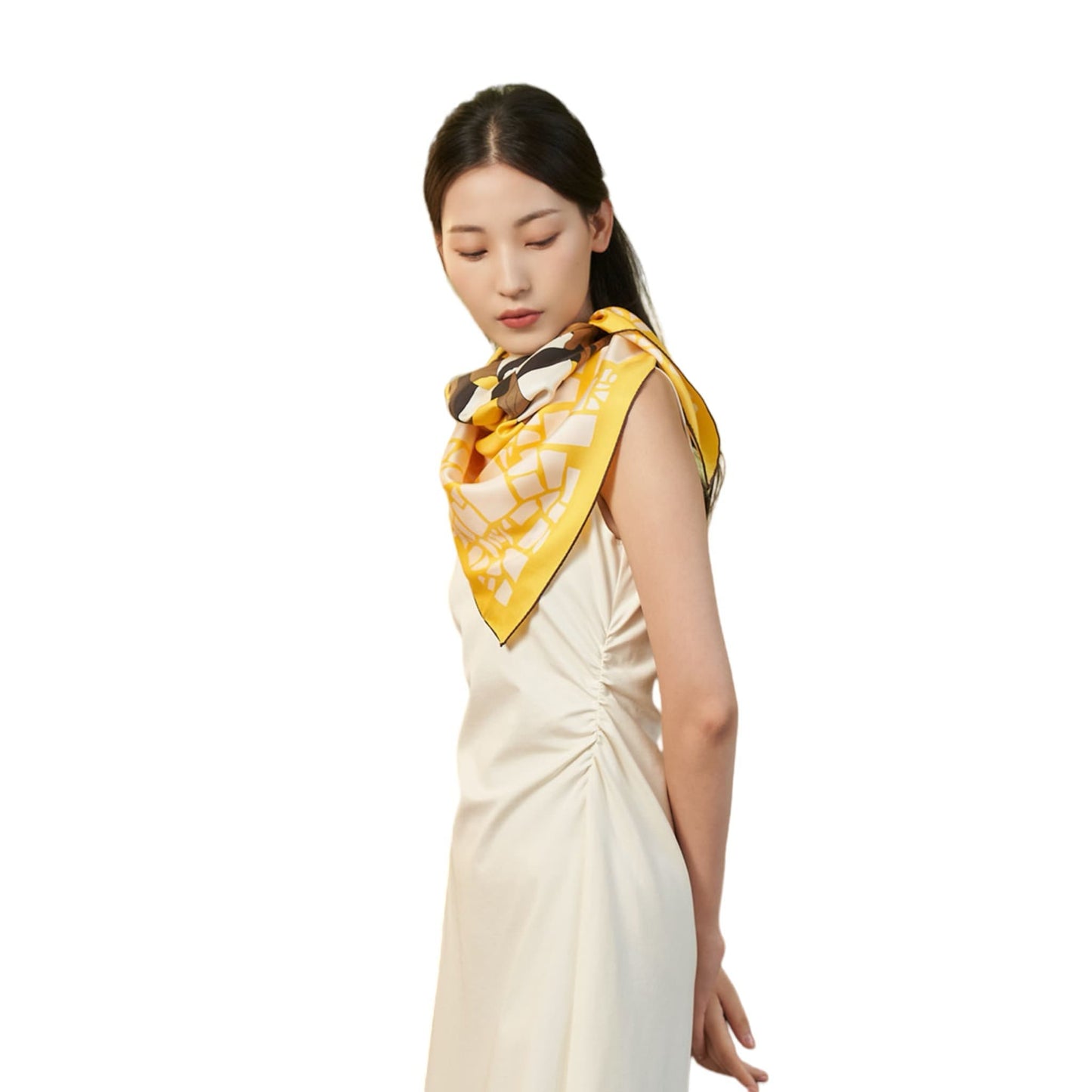 Panda Silk Scarf โ A Playful Embrace of Elegance and Joy ๐ผ๐