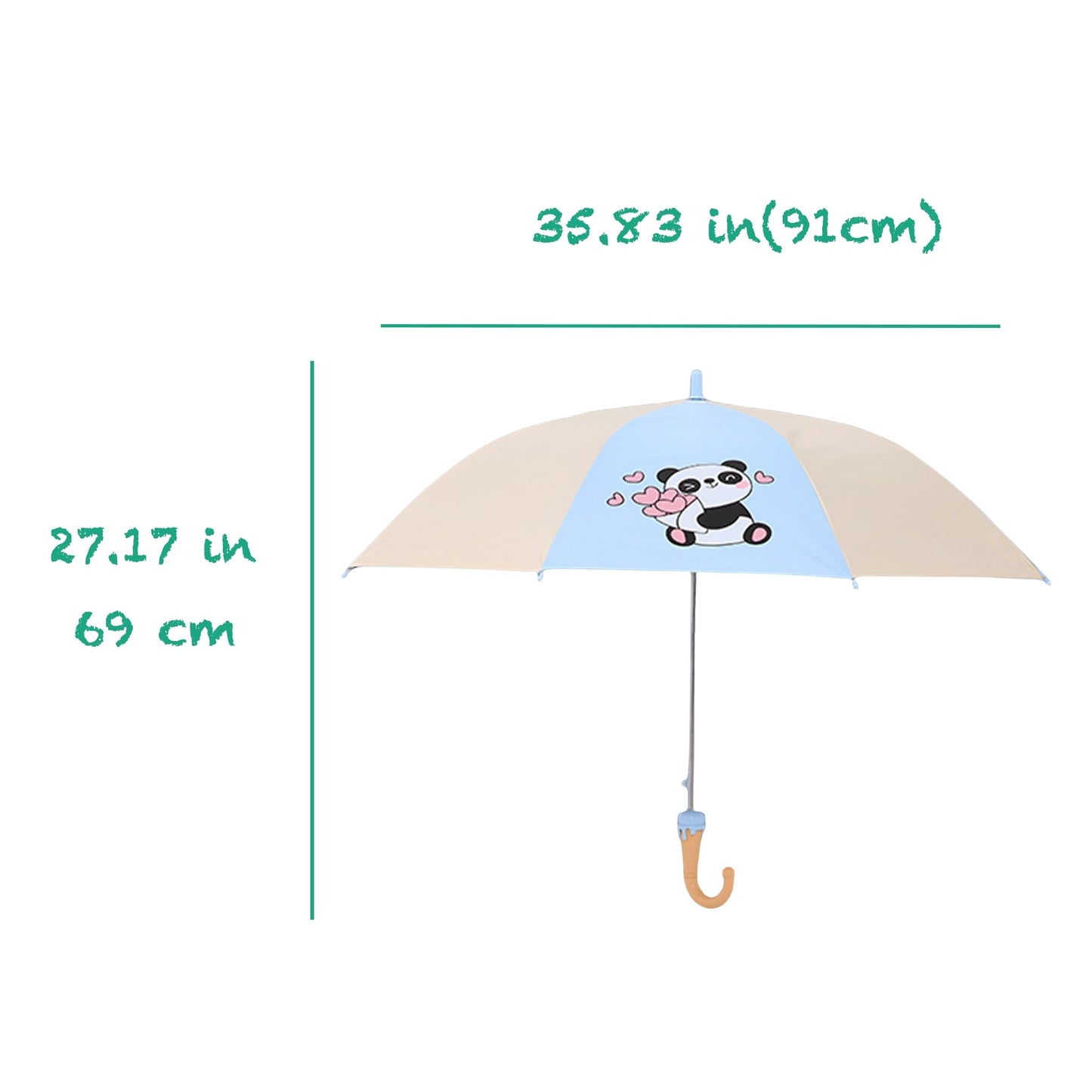☂️ パンダサンシールド – パンダの顔がデザインされたポータブル UPF50+ UVカット傘 | 防風・防水