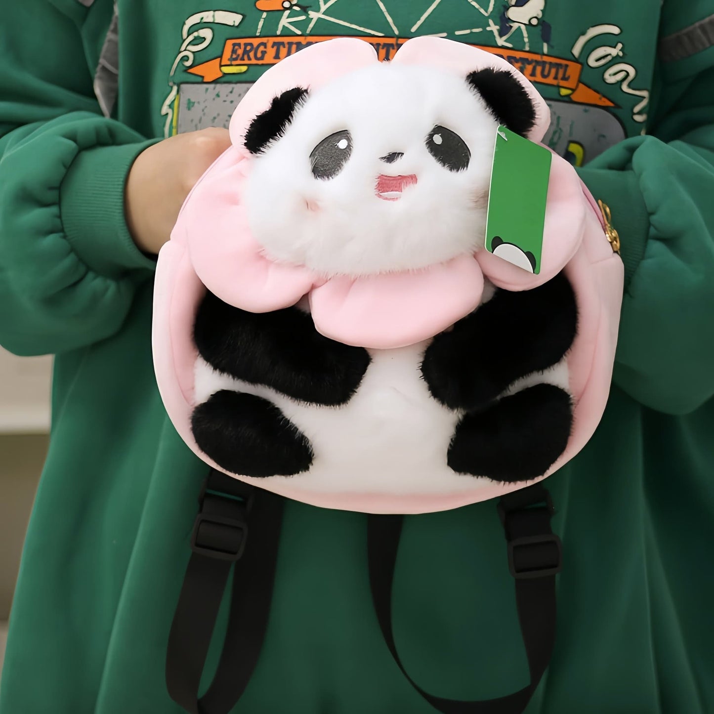 Mochila de peluche Hua Hua Panda: adorablemente única y lista para viajar contigo