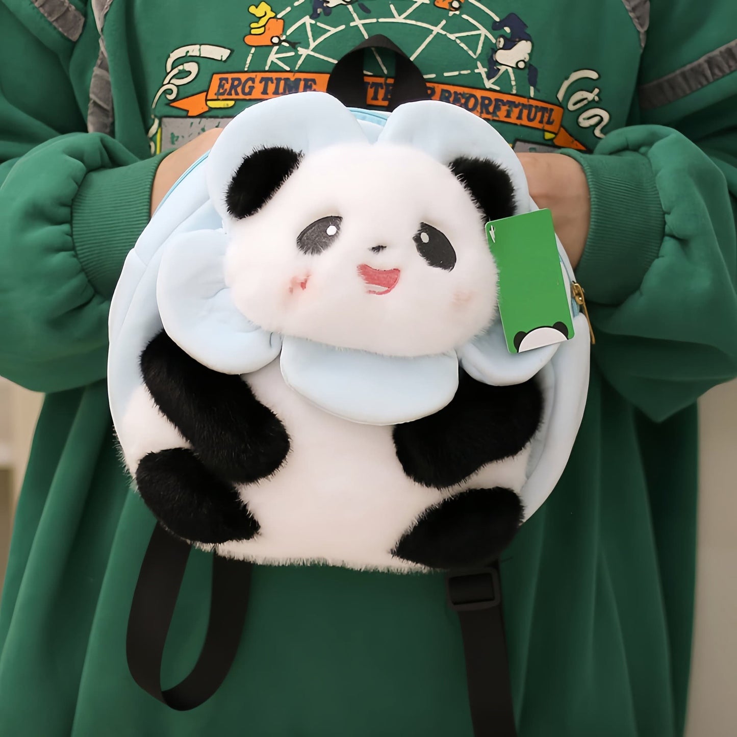 Mochila de peluche Hua Hua Panda: adorablemente única y lista para viajar contigo