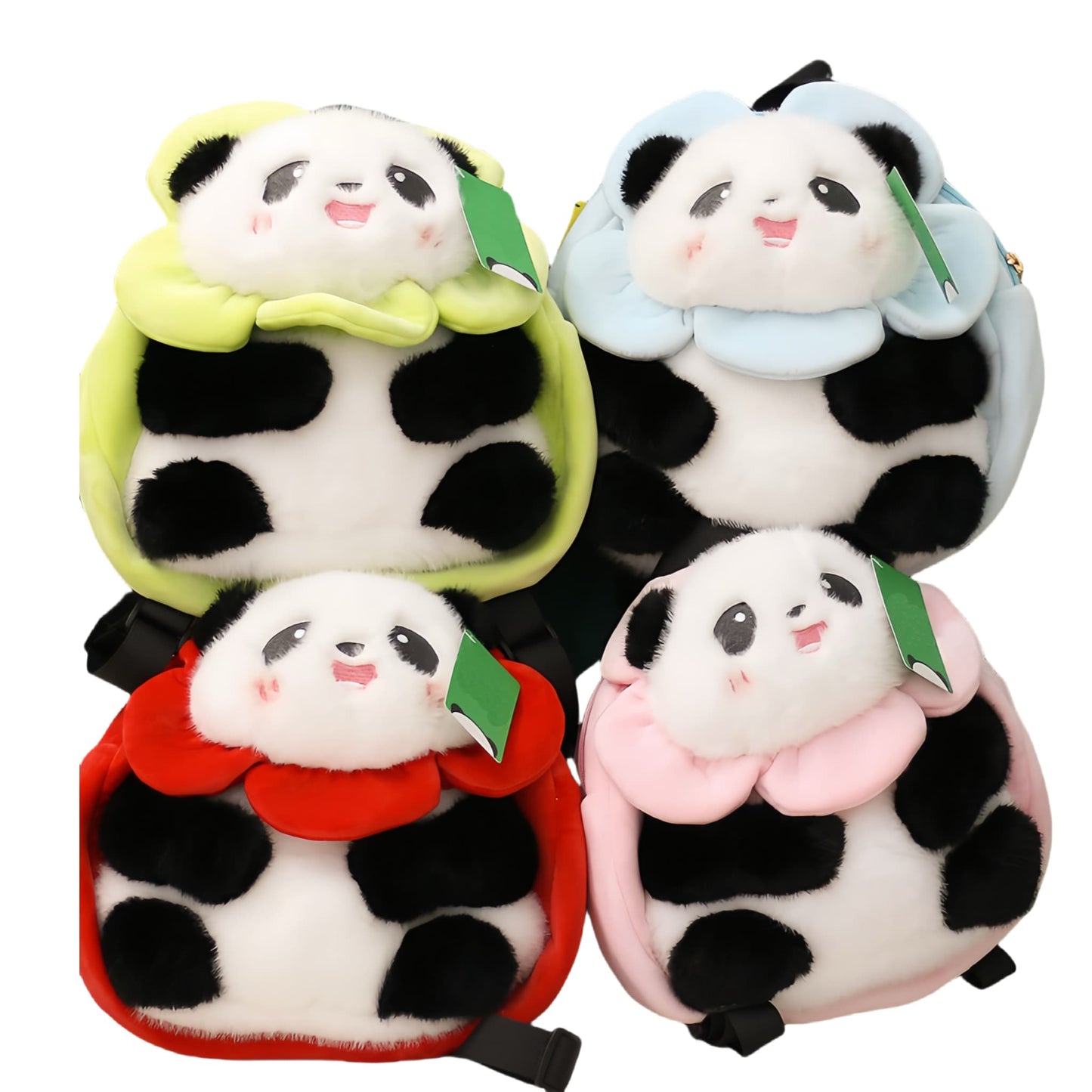 Mochila de peluche Hua Hua Panda: adorablemente única y lista para viajar contigo