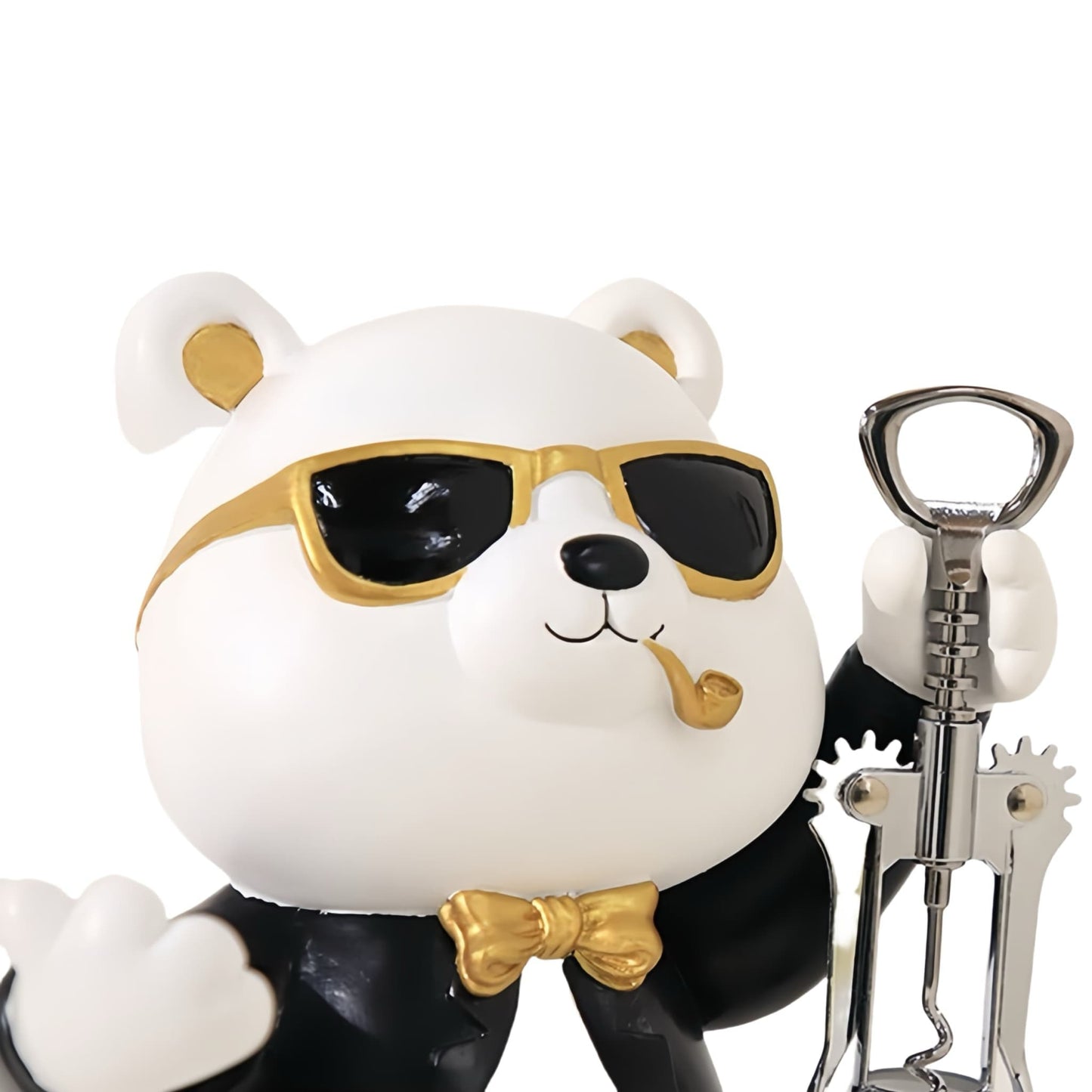 Adorable Resin Panda Wine Holder – Functional & Fun Home Decor