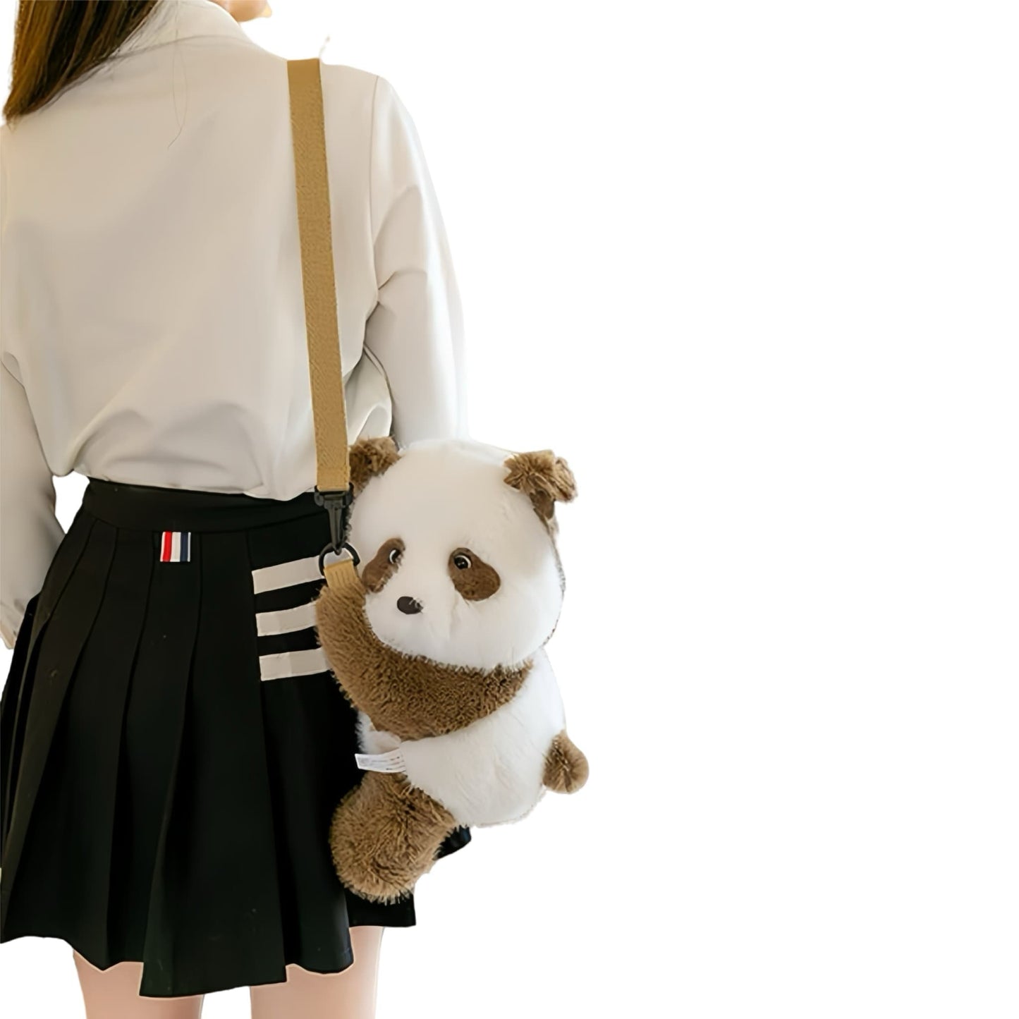 🎒 Panda Qi Zai Backpack – Adorable, Playful & Practical | Adjustable Strap, Plush Companion
