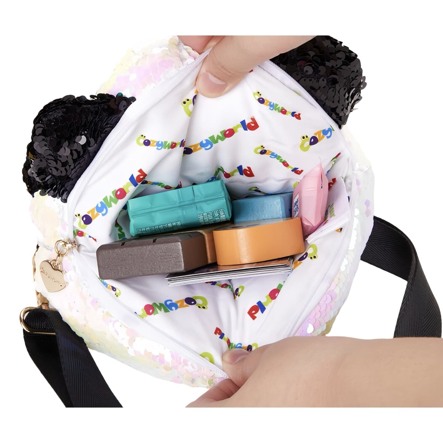 ✨ Mochila convertible Shiny Panda: brilla con cada paso