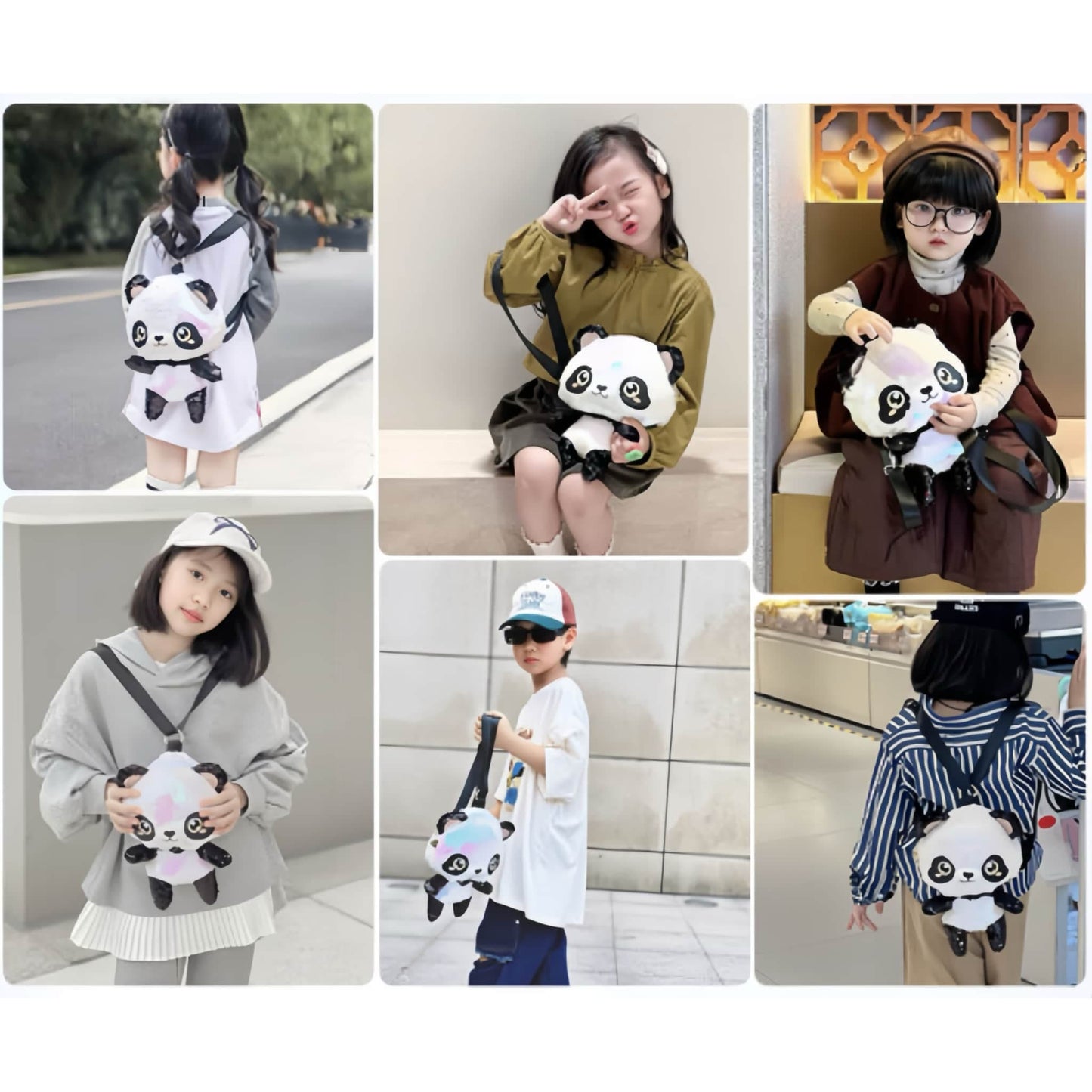 ✨ Mochila convertible Shiny Panda: brilla con cada paso