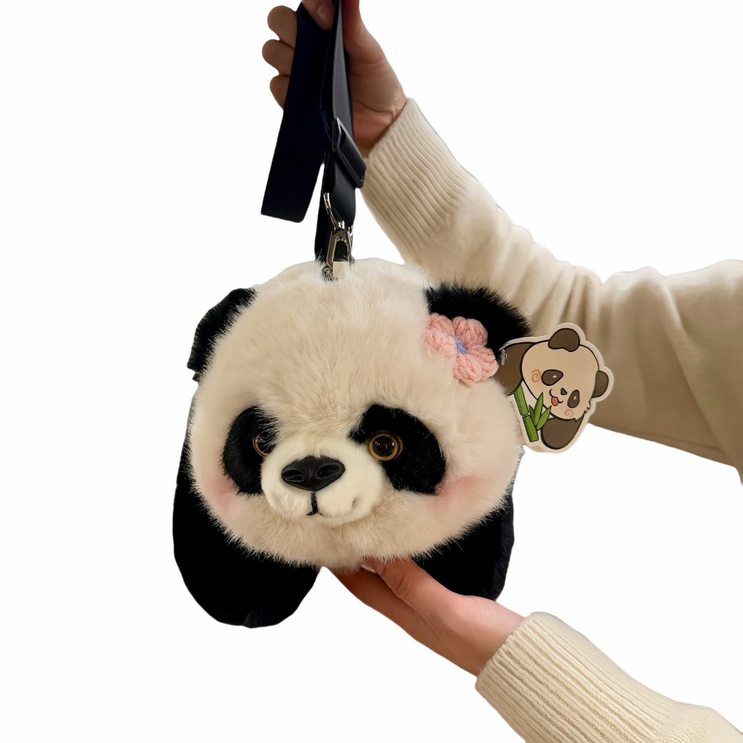 Mochila de peluche Hua Hua Panda: ¡estilo, comodidad y ternura en uno!