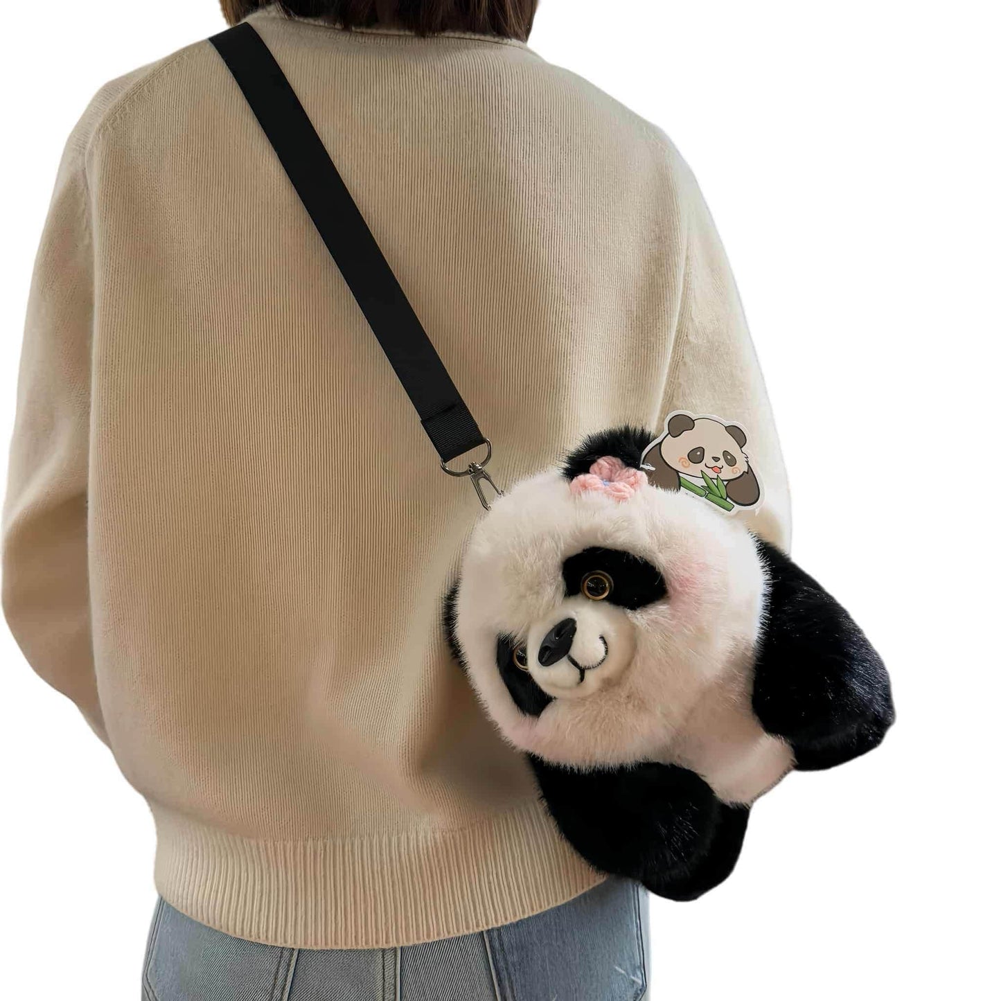 Mochila de peluche Hua Hua Panda: ¡estilo, comodidad y ternura en uno!