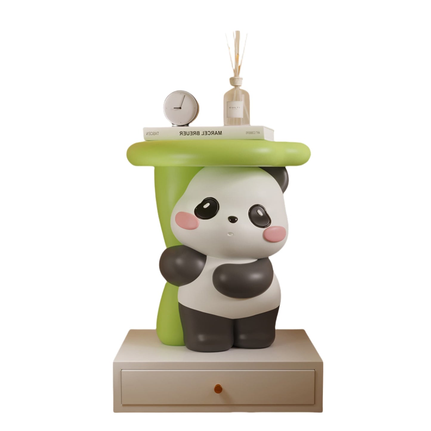 Mesa de centro y espacio de almacenamiento con temática de panda: adorable, práctica y llena de encanto 🐼💖