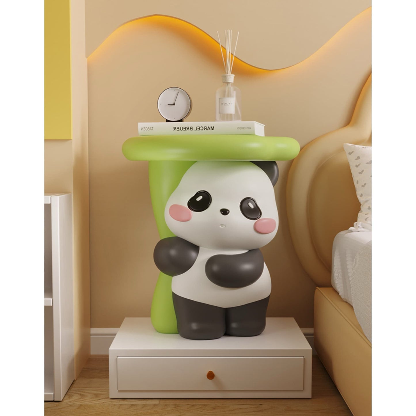 Mesa de centro y espacio de almacenamiento con temática de panda: adorable, práctica y llena de encanto 🐼💖