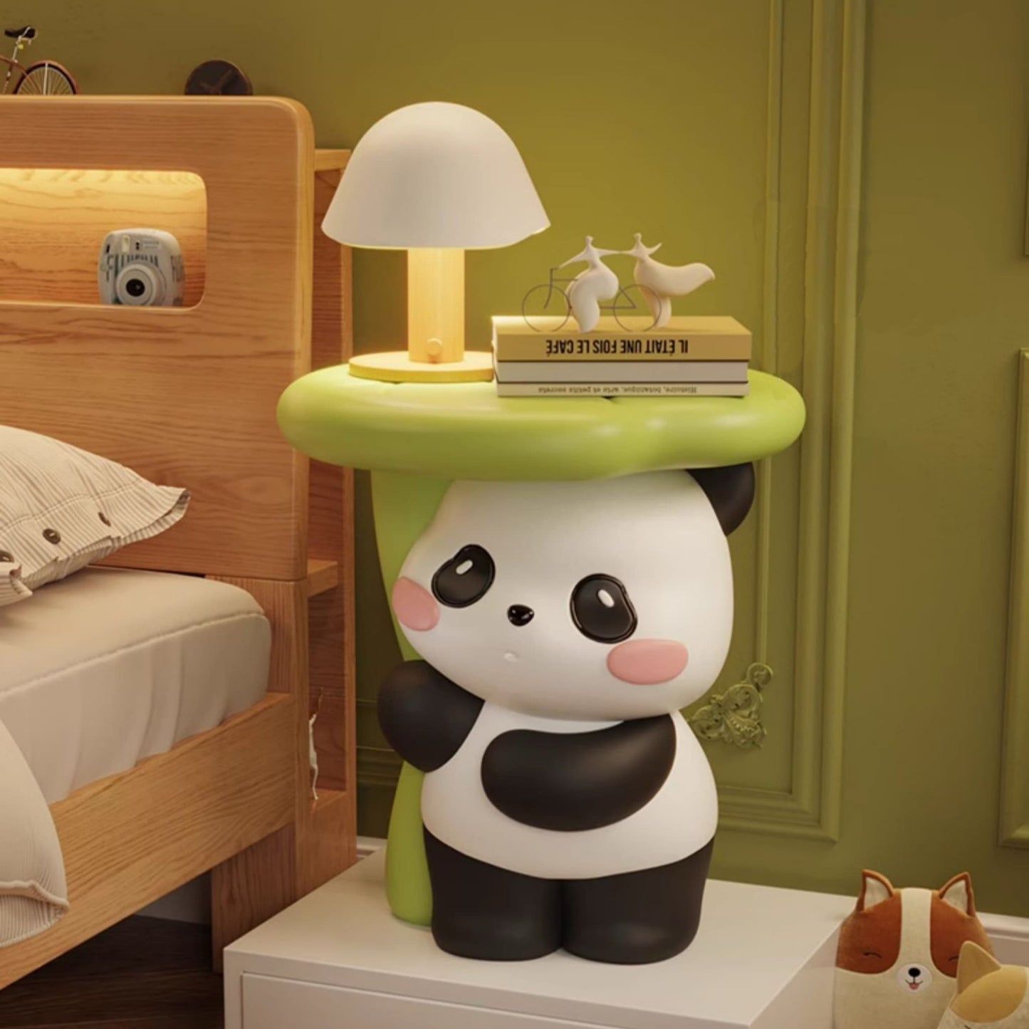 Mesa de centro y espacio de almacenamiento con temática de panda: adorable, práctica y llena de encanto 🐼💖