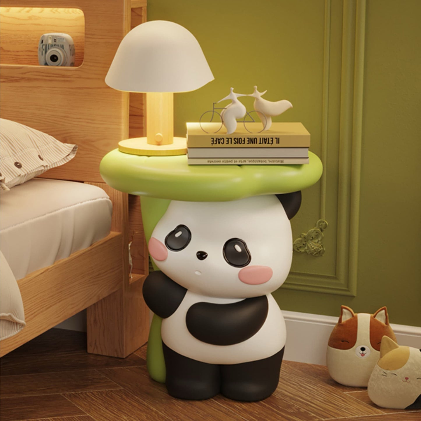Mesa de centro y espacio de almacenamiento con temática de panda: adorable, práctica y llena de encanto 🐼💖