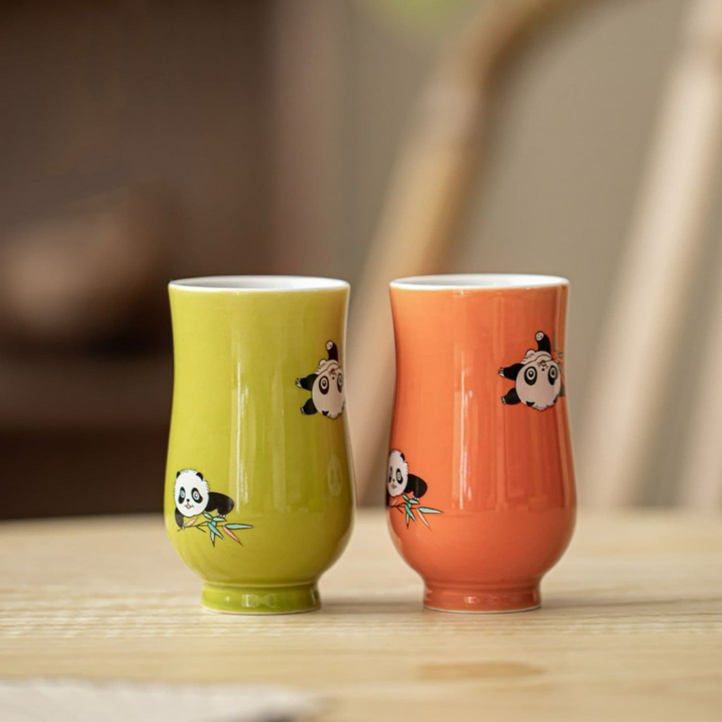 パンダの竹カップ – あらゆる飲み物にぴったりのパートナー ☕🐼