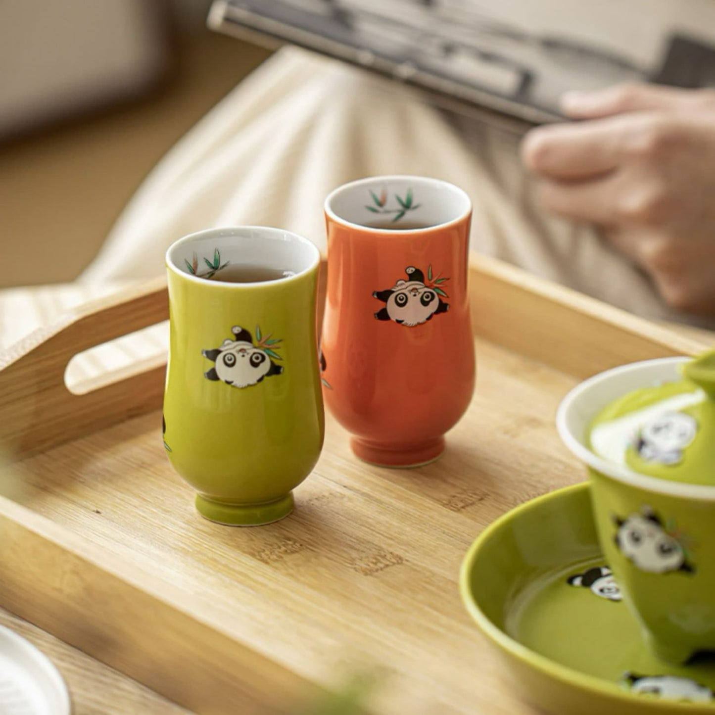 パンダの竹カップ – あらゆる飲み物にぴったりのパートナー ☕🐼