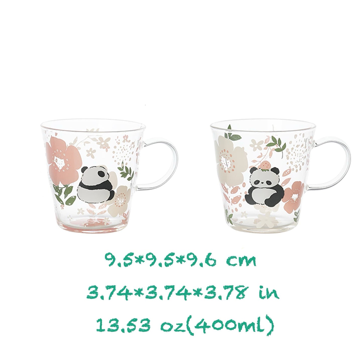 パンダのガラスカップ – 水分補給に最高にかわいい方法🐼💧