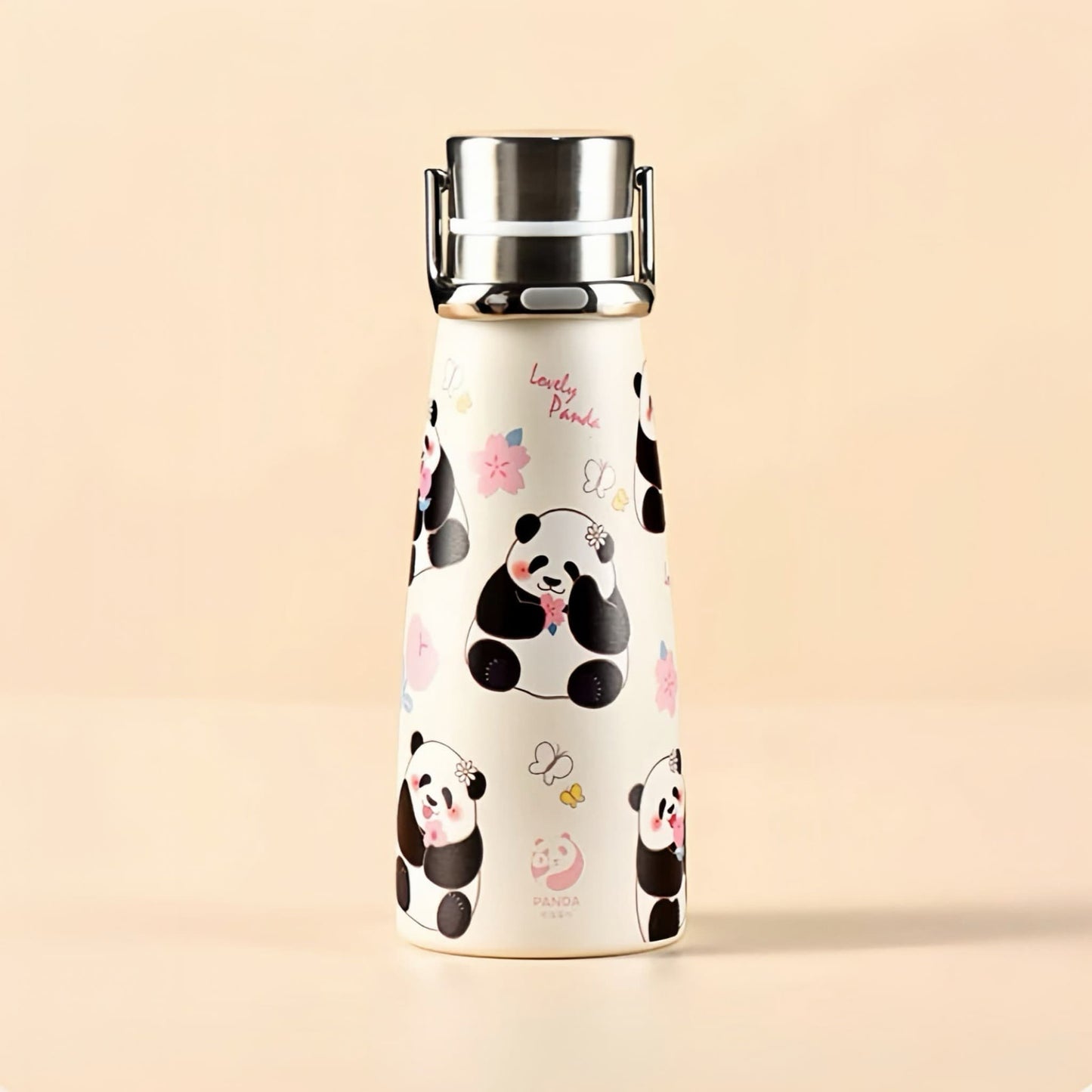 🐼 パンダタンブラー – 316ステンレススチールライナー付きのキュートで機能的なドリンクウェア