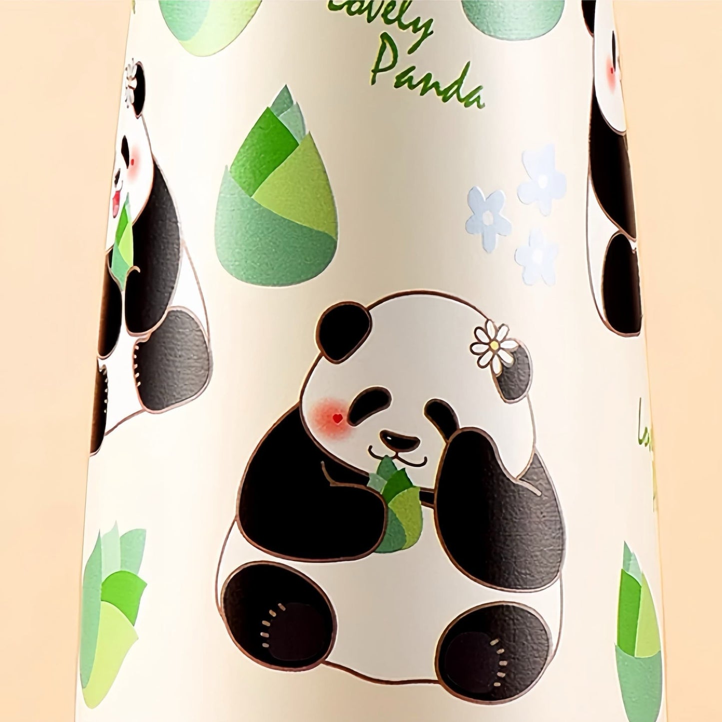 🐼 パンダタンブラー – 316ステンレススチールライナー付きのキュートで機能的なドリンクウェア