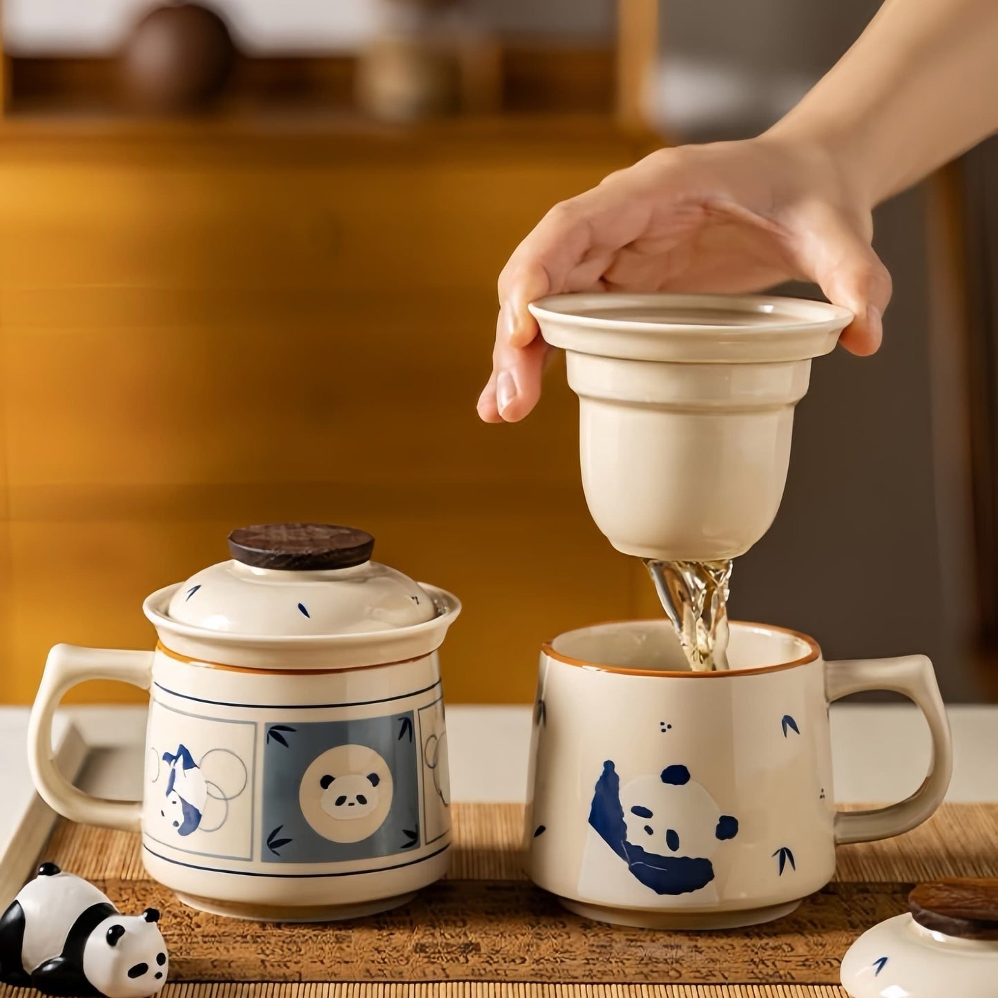 🐼 パンダの陶器マグカップ – パンダ好きの方へのギフトボックス付き高温焼成コーヒー&ティーカップ