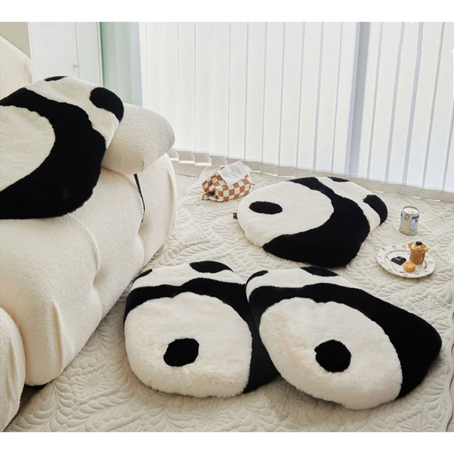 Cojín de Panda Enojado: una almohada de peluche irresistiblemente linda y suave 🐼💥