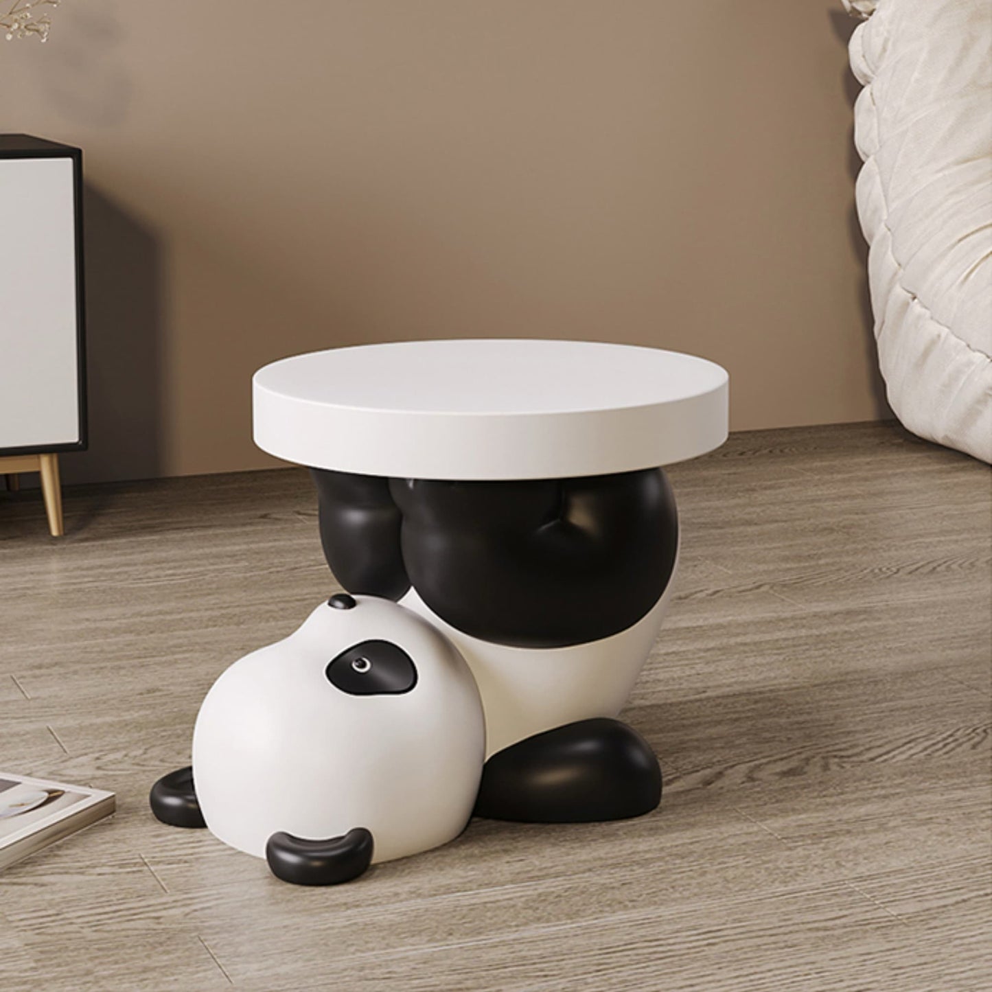 Taburete multiusos con temática de panda: lindo, funcional y lleno de encanto 🐼💖