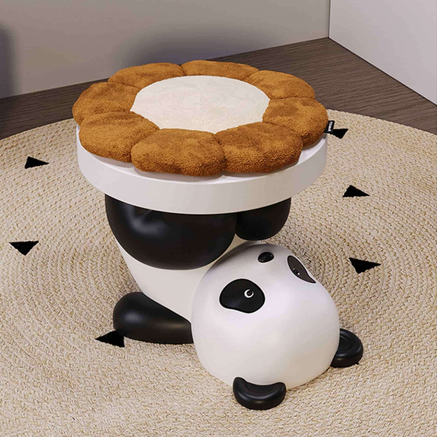 Taburete multiusos con temática de panda: lindo, funcional y lleno de encanto 🐼💖