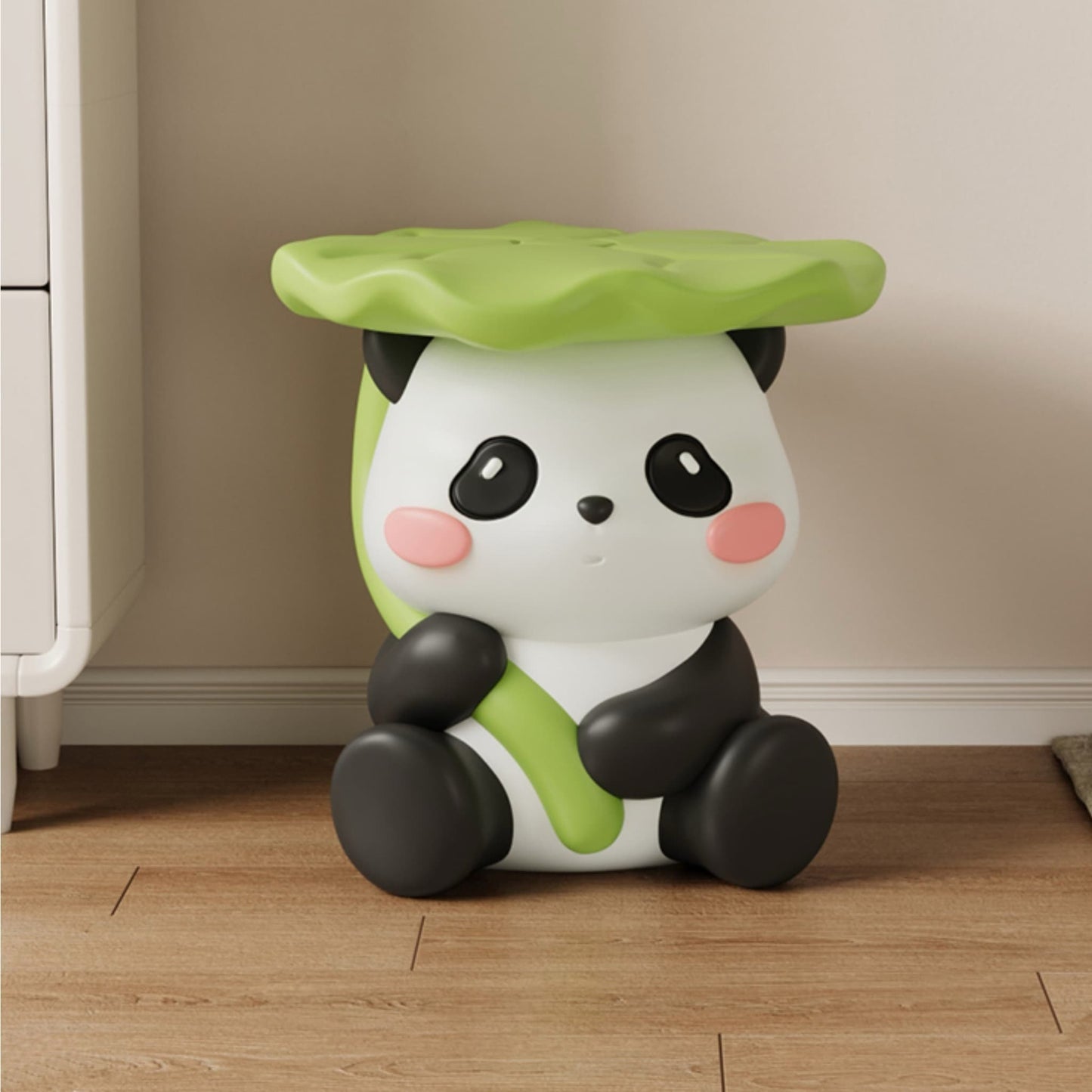 Taburete multifuncional con temática de panda: lindo, práctico y divertido 🐼💖