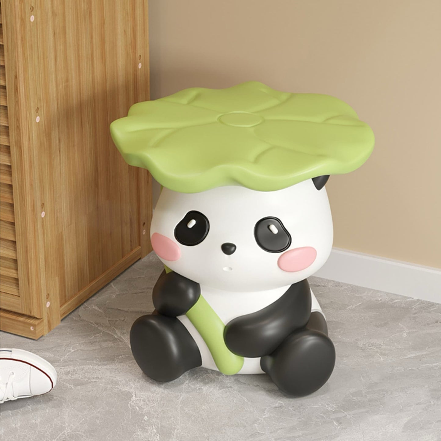 Taburete multifuncional con temática de panda: lindo, práctico y divertido 🐼💖