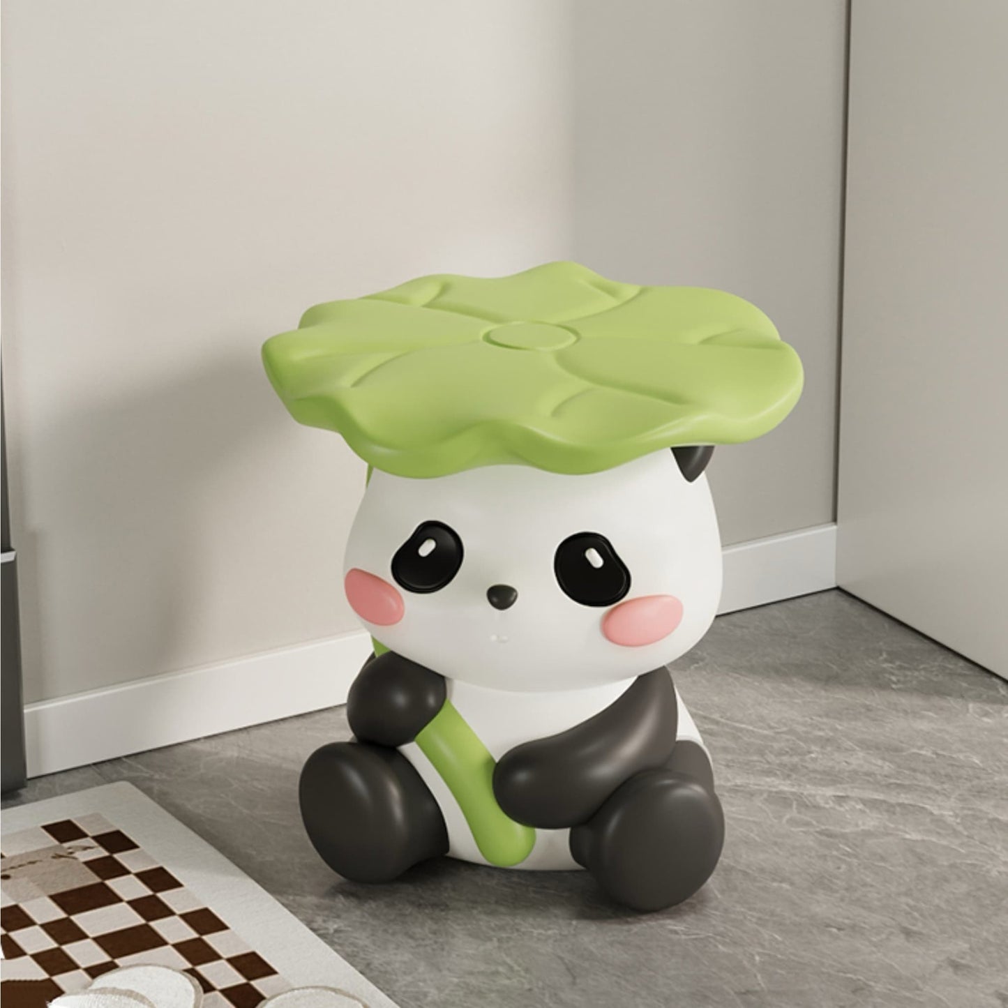 Taburete multifuncional con temática de panda: lindo, práctico y divertido 🐼💖
