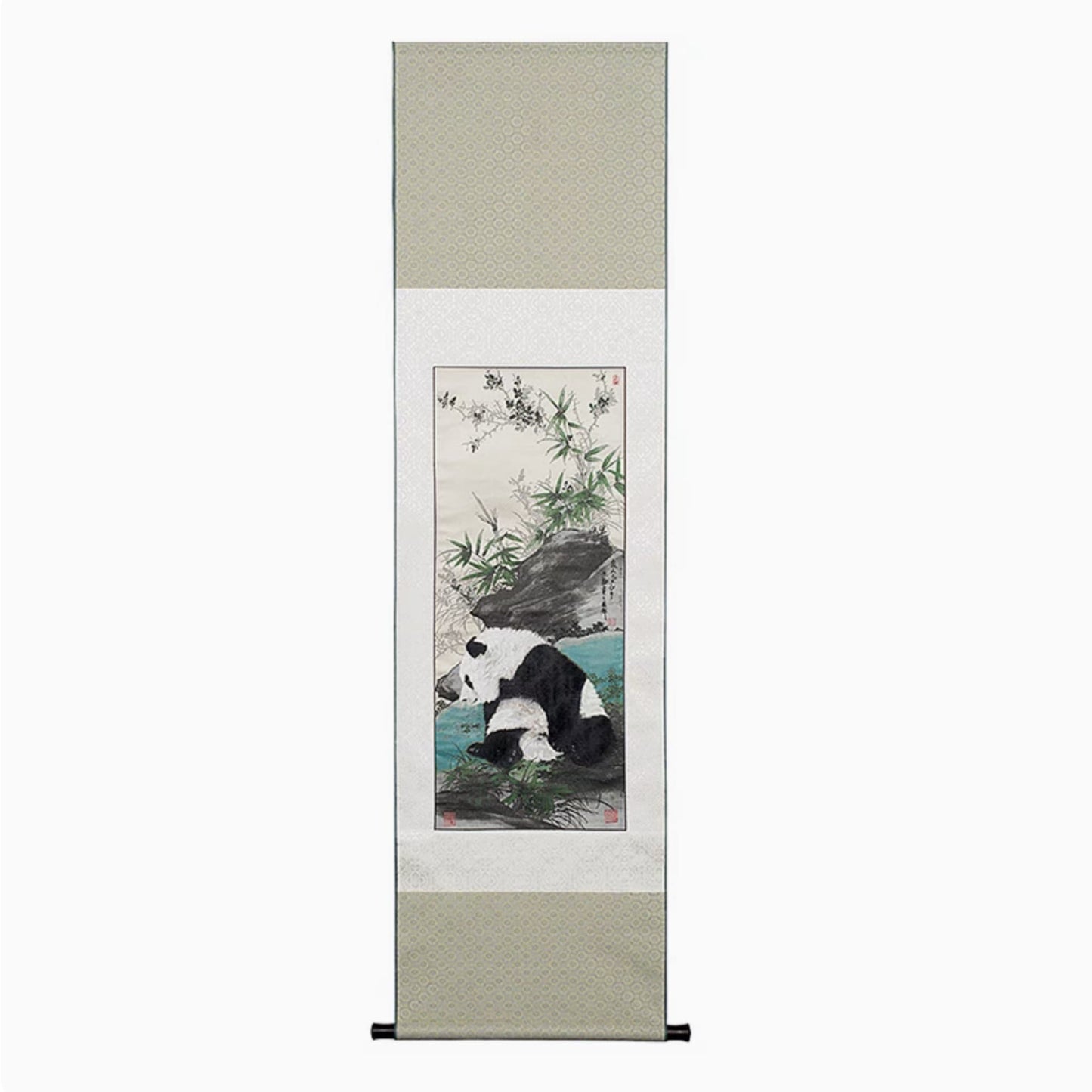 🐼 パンダのシルクタペストリー – 蜀江金書院の傑作 | ユネスコ無形文化遺産
