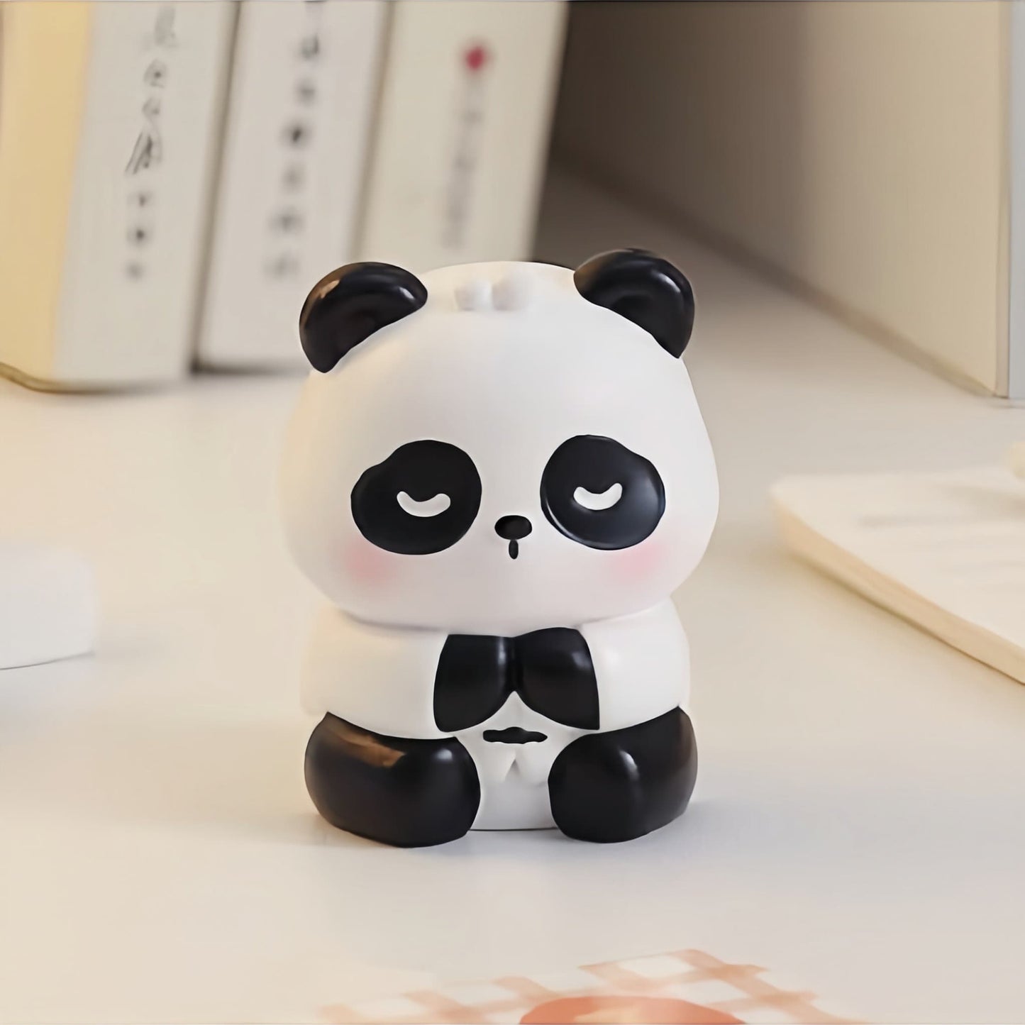 Inspirational Panda Figurine โ Eco-Friendly Resin Decor for Good Luck